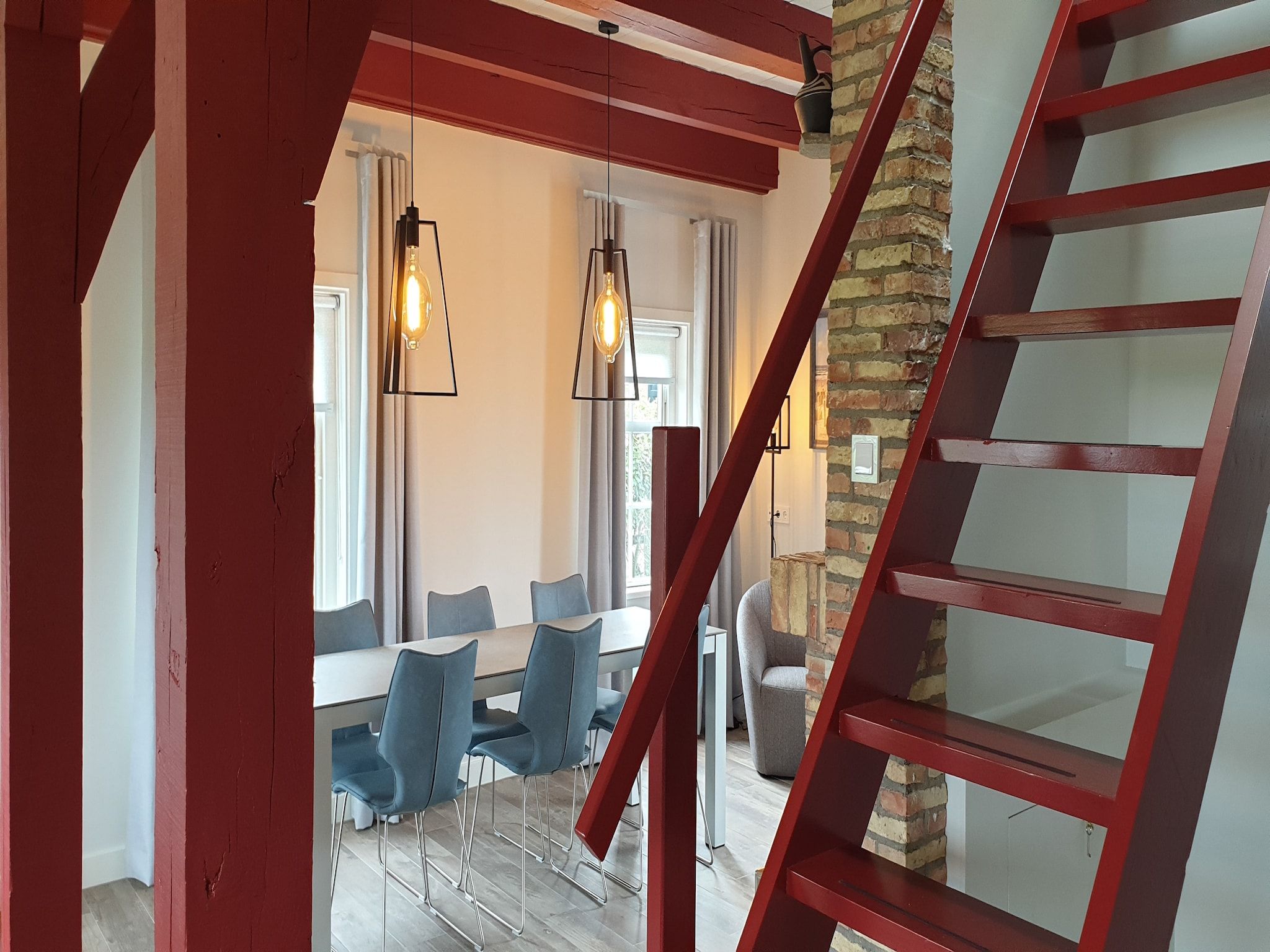 De woonkamer van Het Wambuis in Den Hoorn- Texel