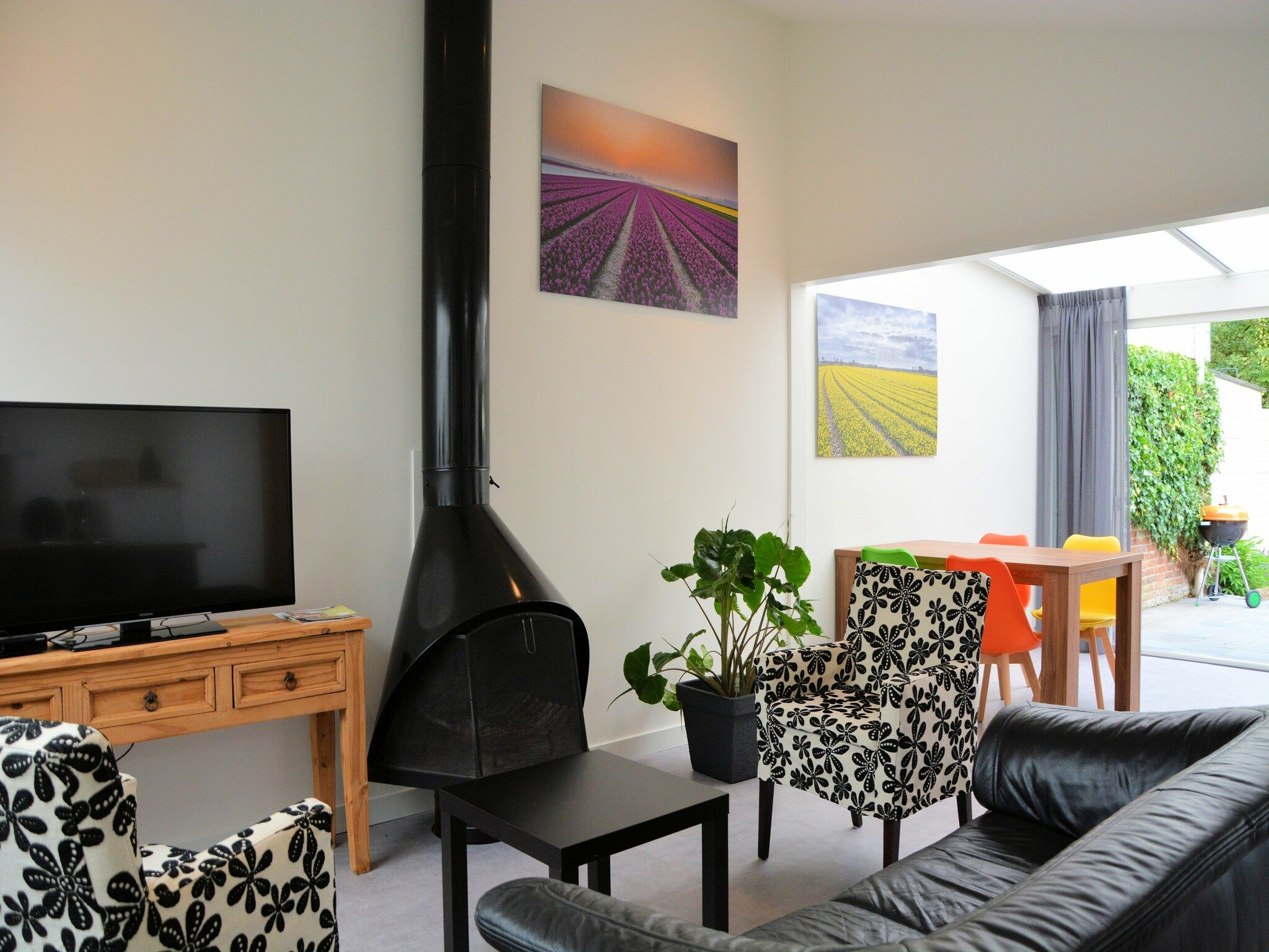 De woonkamer van Meer & Zee in Noordwijkerhout