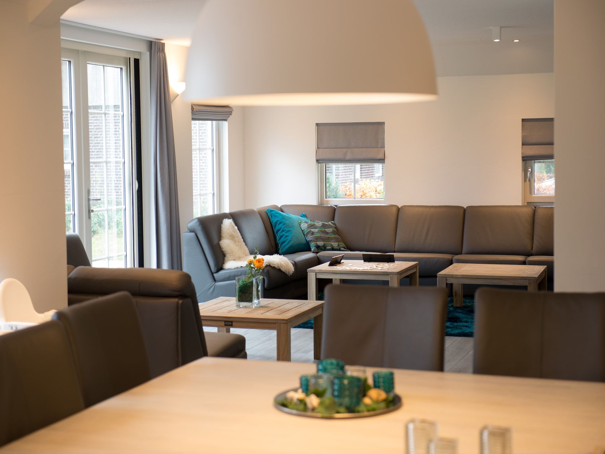 De woonkamer van Hof van Salland 9 in Hellendoorn