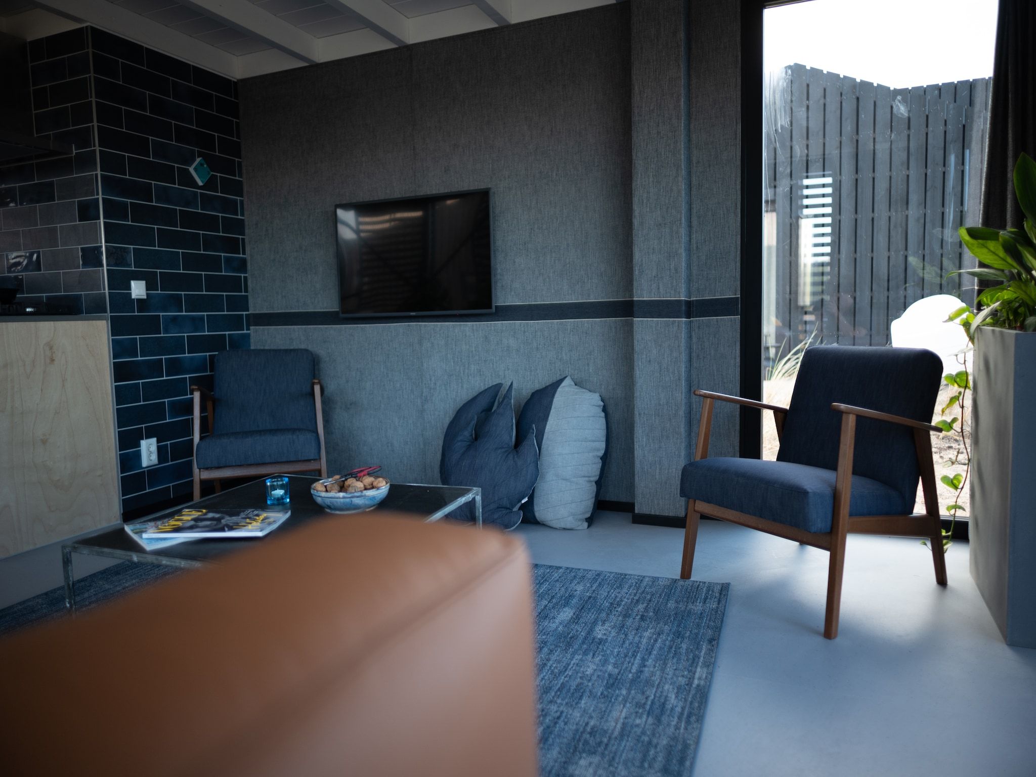 De woonkamer van Sea Lodges Zandvoort 6 in Zandvoort