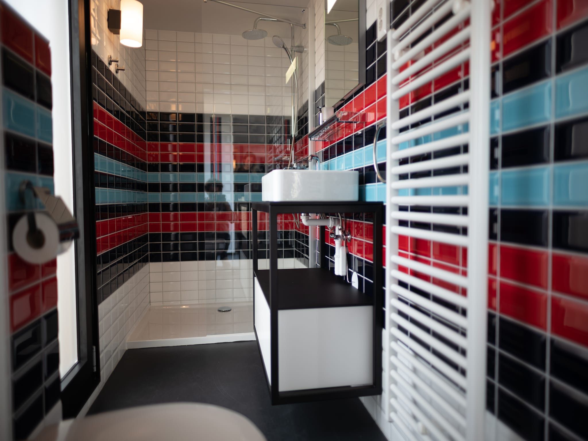 De badkamer van Sea Lodges Zandvoort 7 in Zandvoort