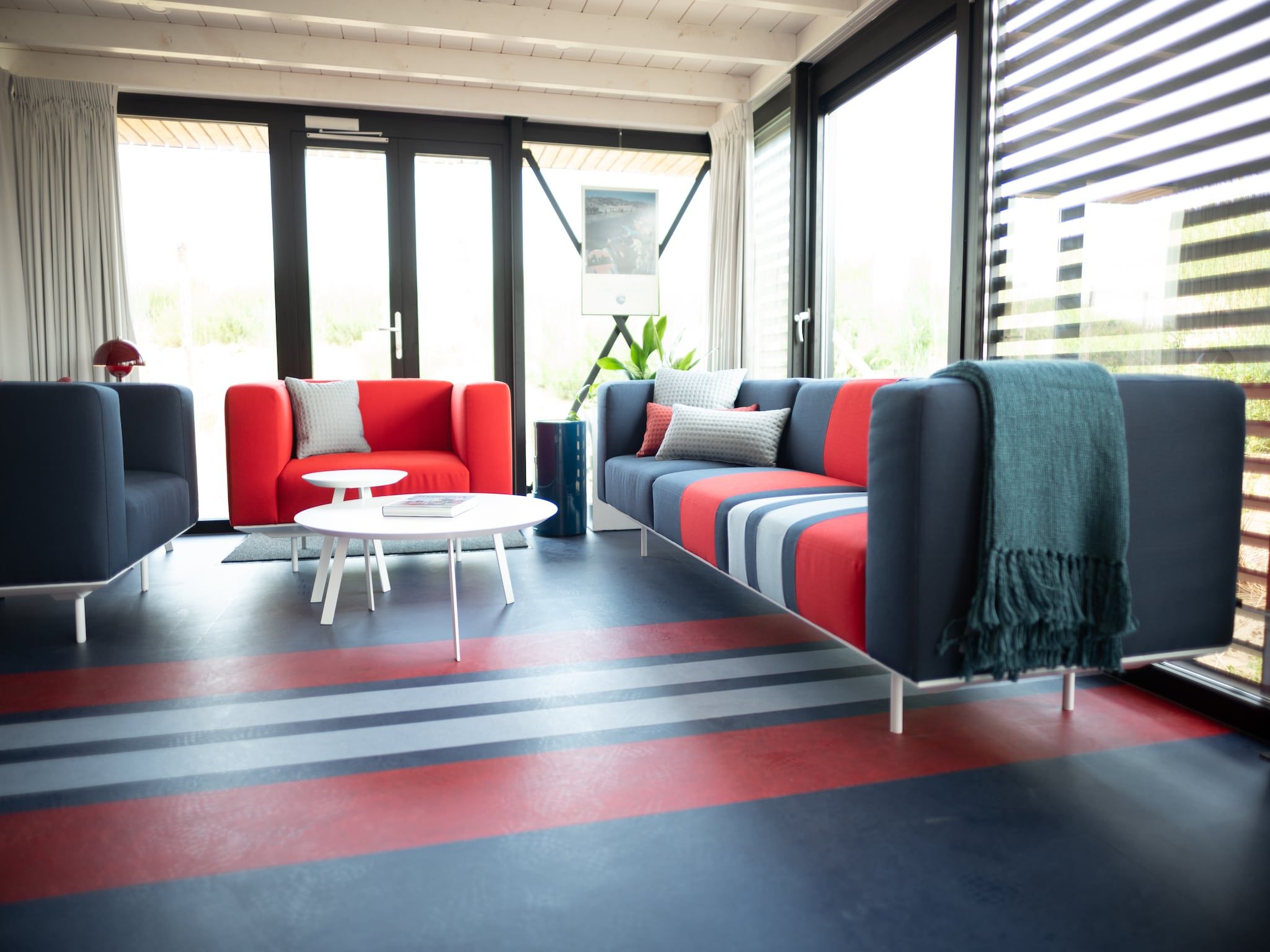 De woonkamer van Sea Lodges Zandvoort 7 in Zandvoort