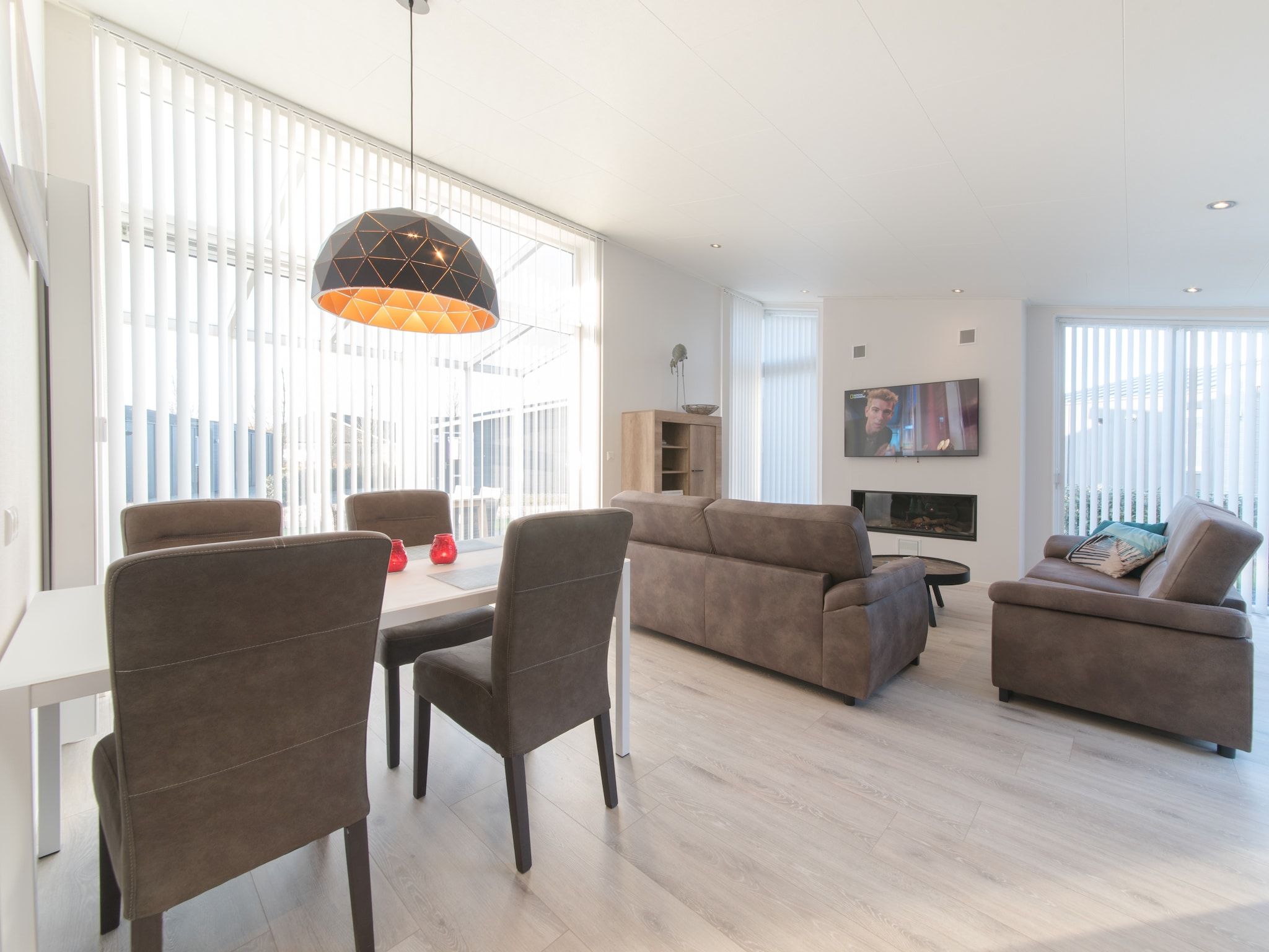 De woonkamer van Water Resort Oosterschelde 103 in Wemeldinge