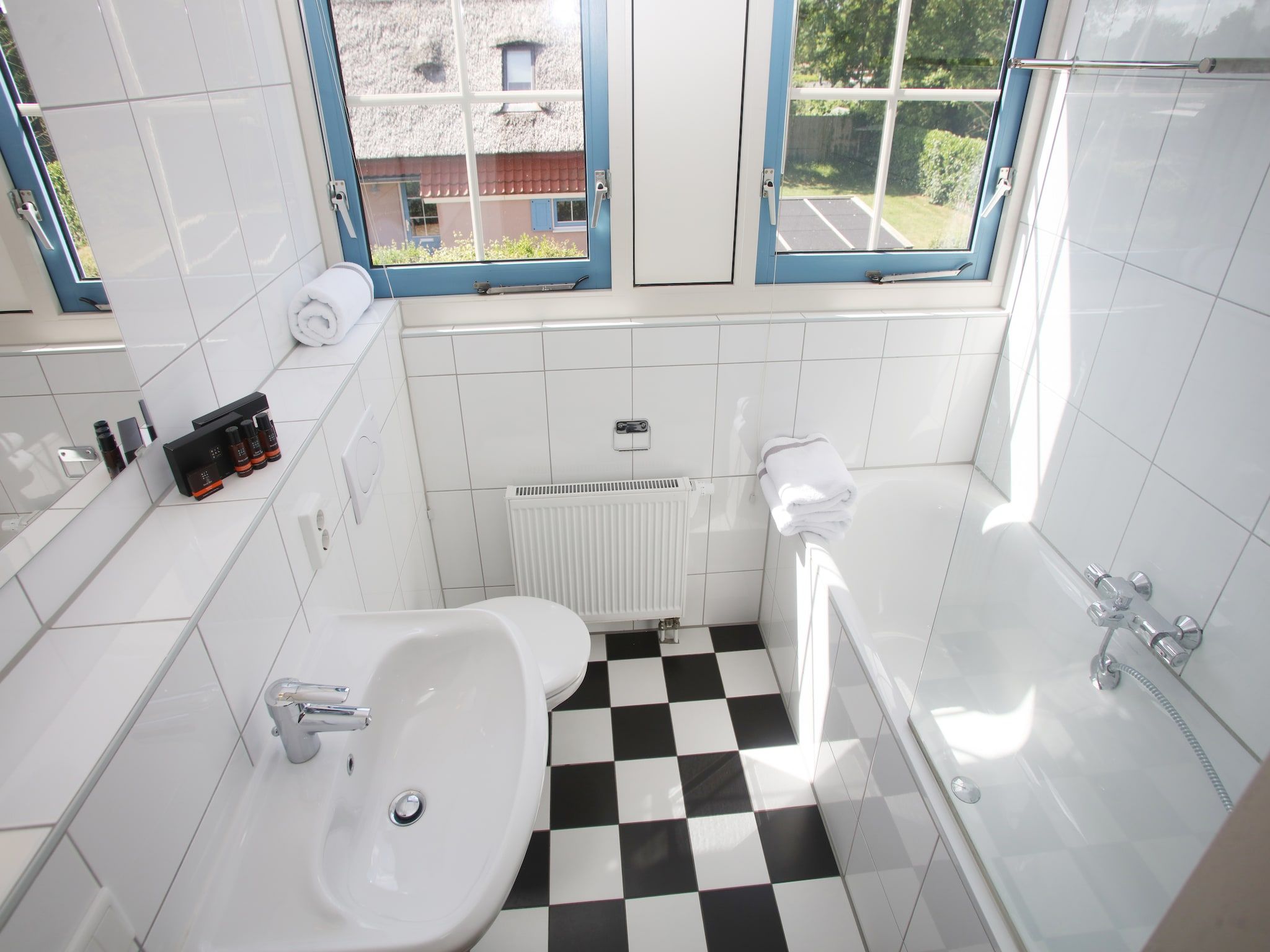 De badkamer van Kustpark Texel 12 in De Koog