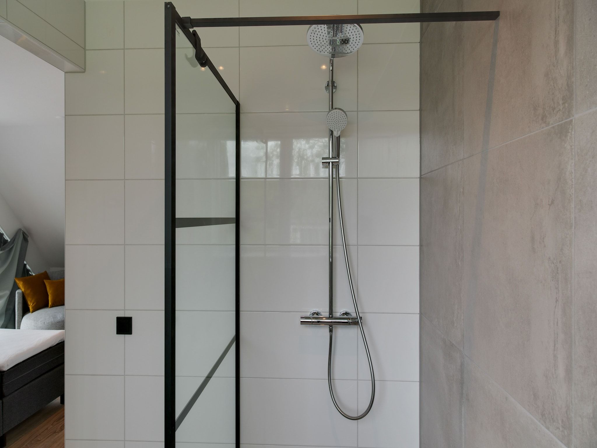 De badkamer van De Koog nr 6 tm 10- 6 pers woning de luxe in De Koog Texel