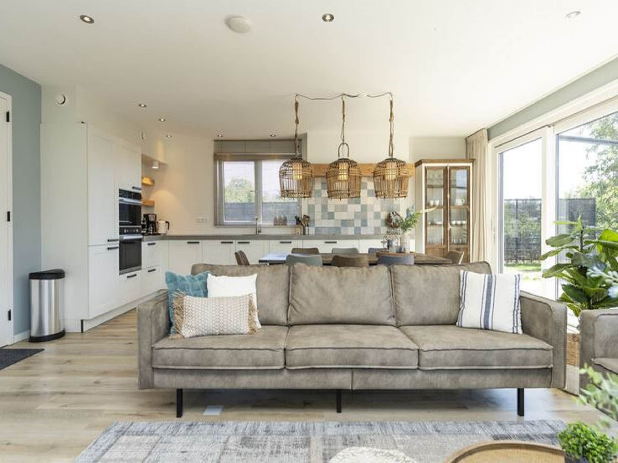 De woonkamer van So What 15 in De Koog Texel