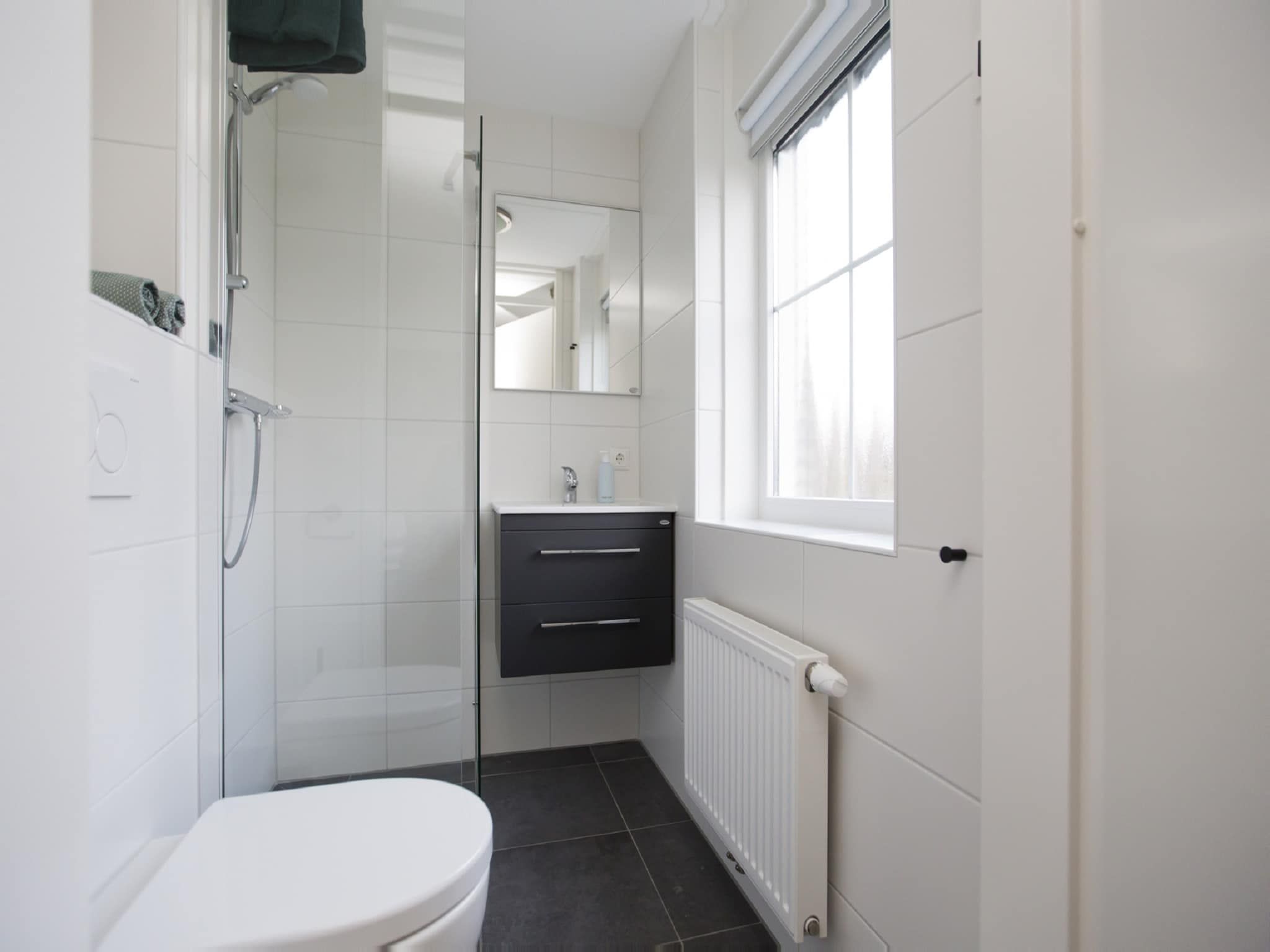 De badkamer van Landgoed De IJsvogel 9 in Voorthuizen