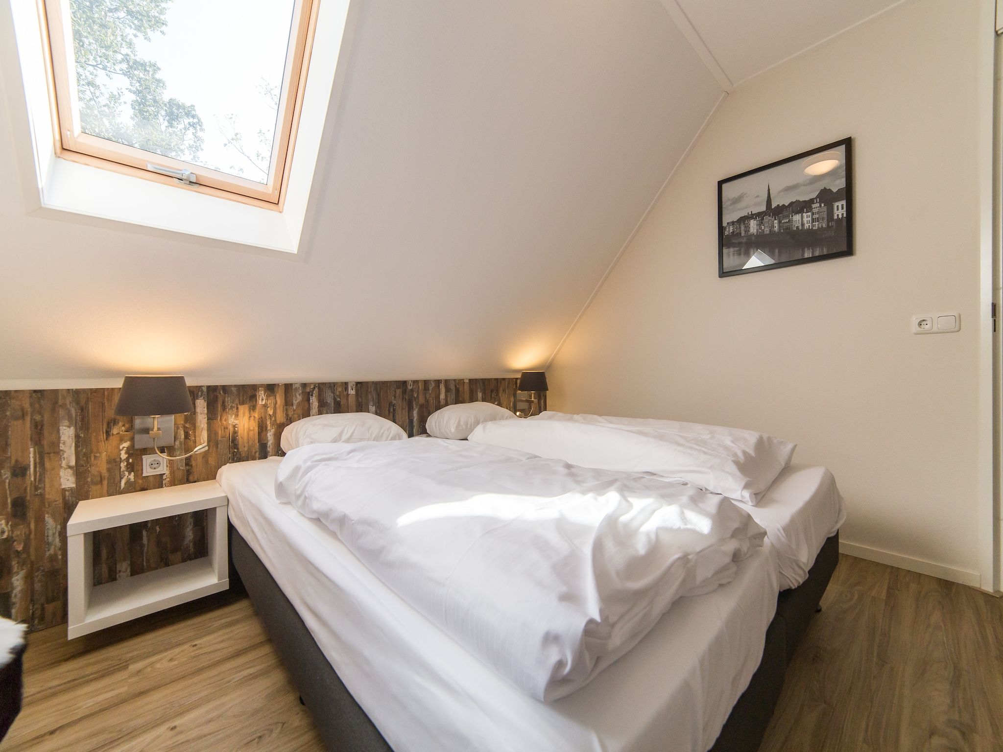 Een slaapkamer van Resort Maastricht 17 in Maastricht