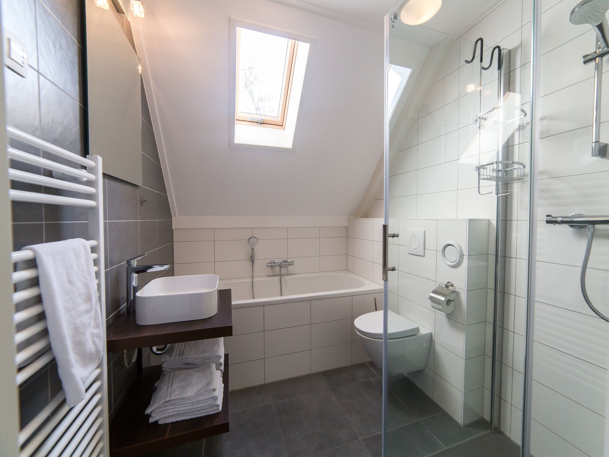 De badkamer van Resort Maastricht 17 in Maastricht