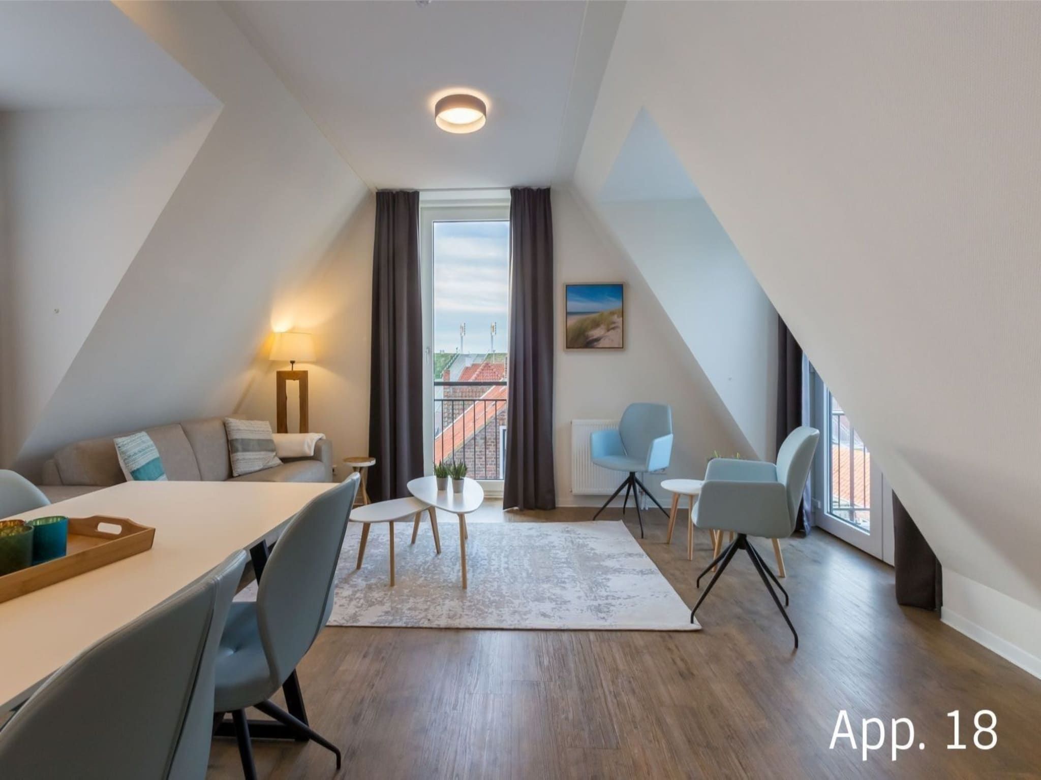 De woonkamer van Aparthotel Zoutelande - 6 pers luxe appartement huisdier in Zoutelande