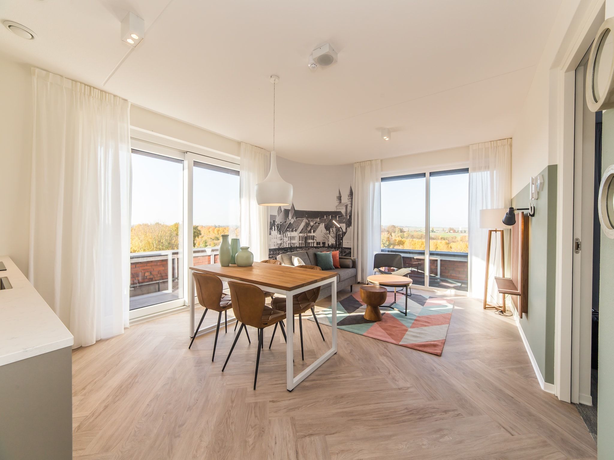 De eetkamer van Resort Maastricht - Prins van Oranje 2 in Maastricht