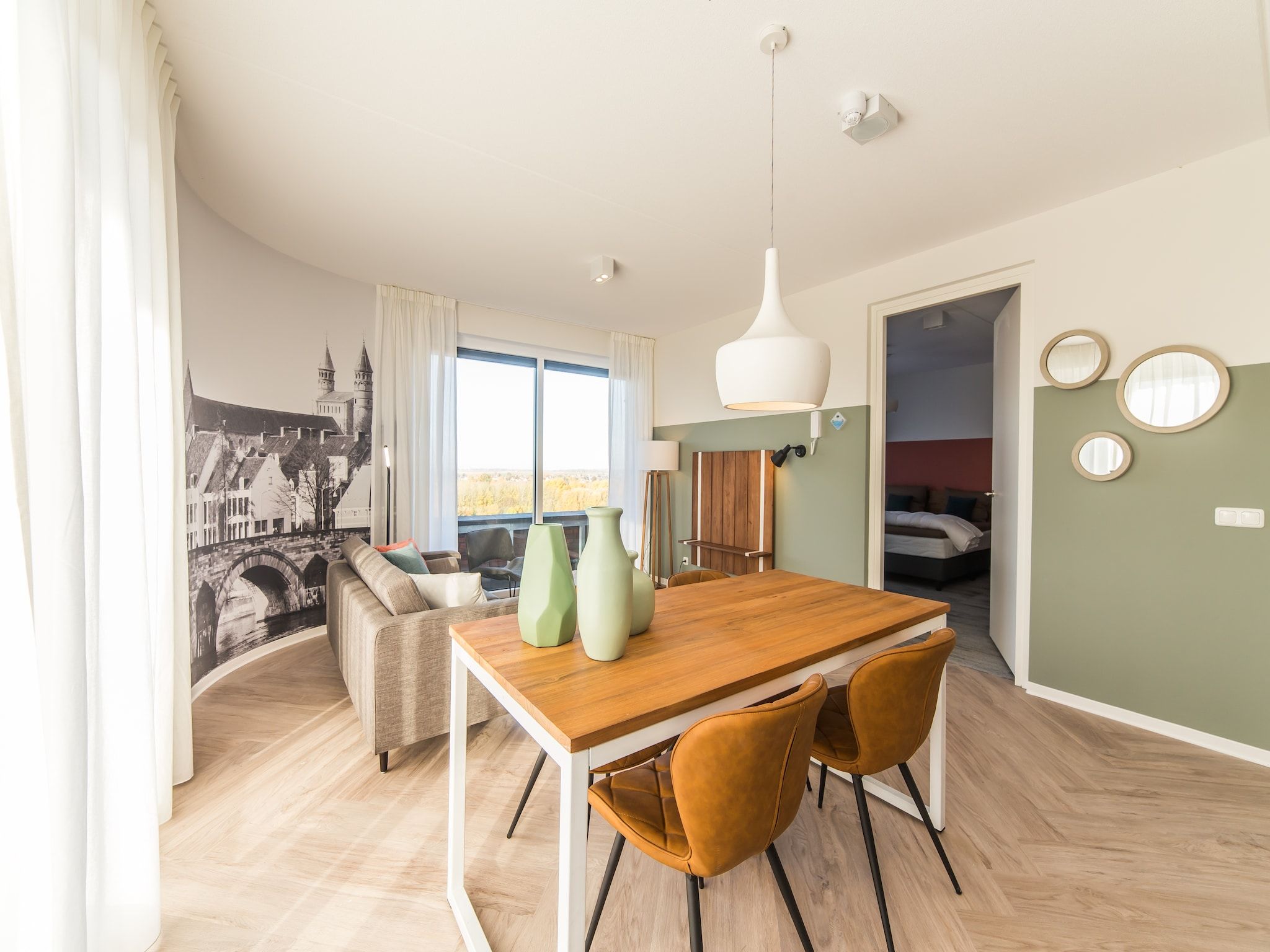 De eetkamer van Resort Maastricht - Prins van Oranje 3 in Maastricht