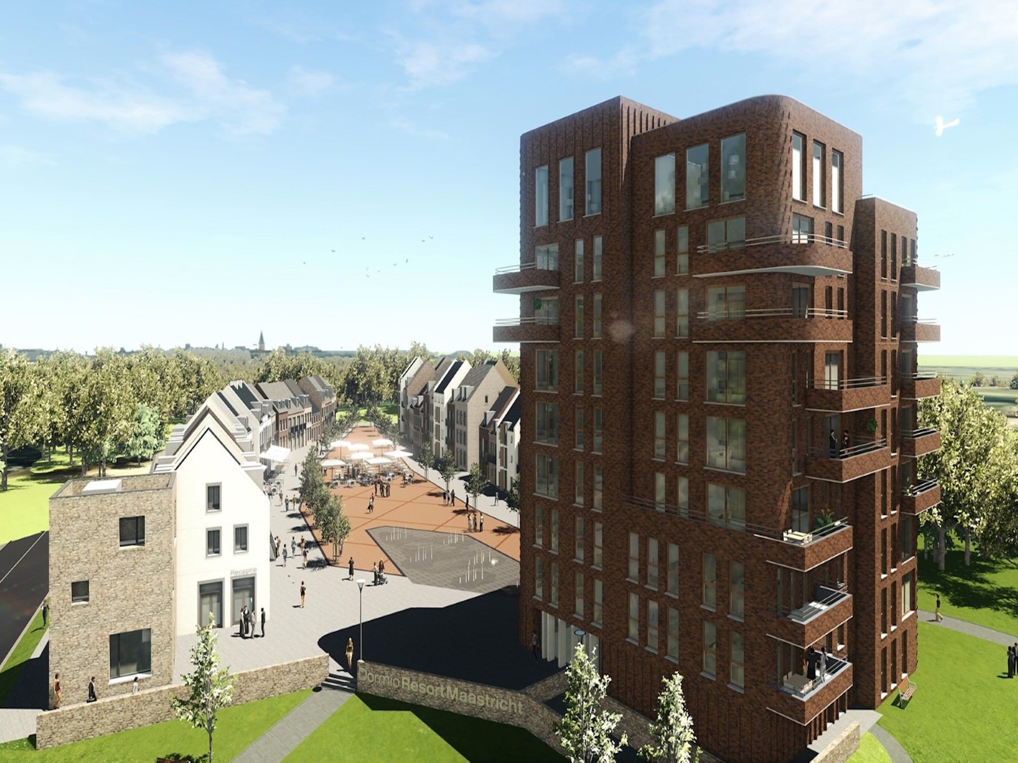 De buitenkant van Resort Maastricht - Prins van Oranje 1 in Maastricht