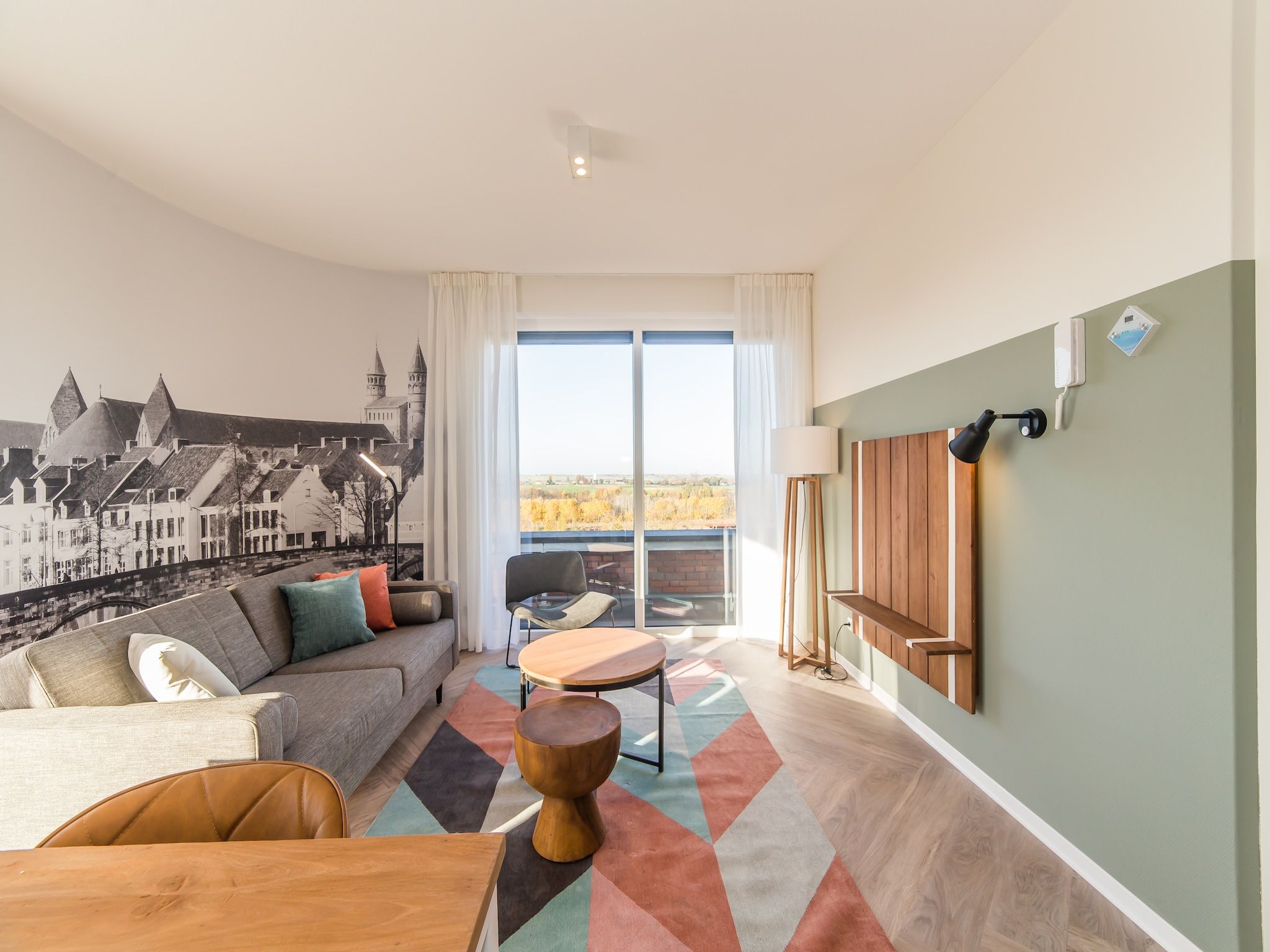 De woonkamer van Resort Maastricht - Prins van Oranje 1 in Maastricht