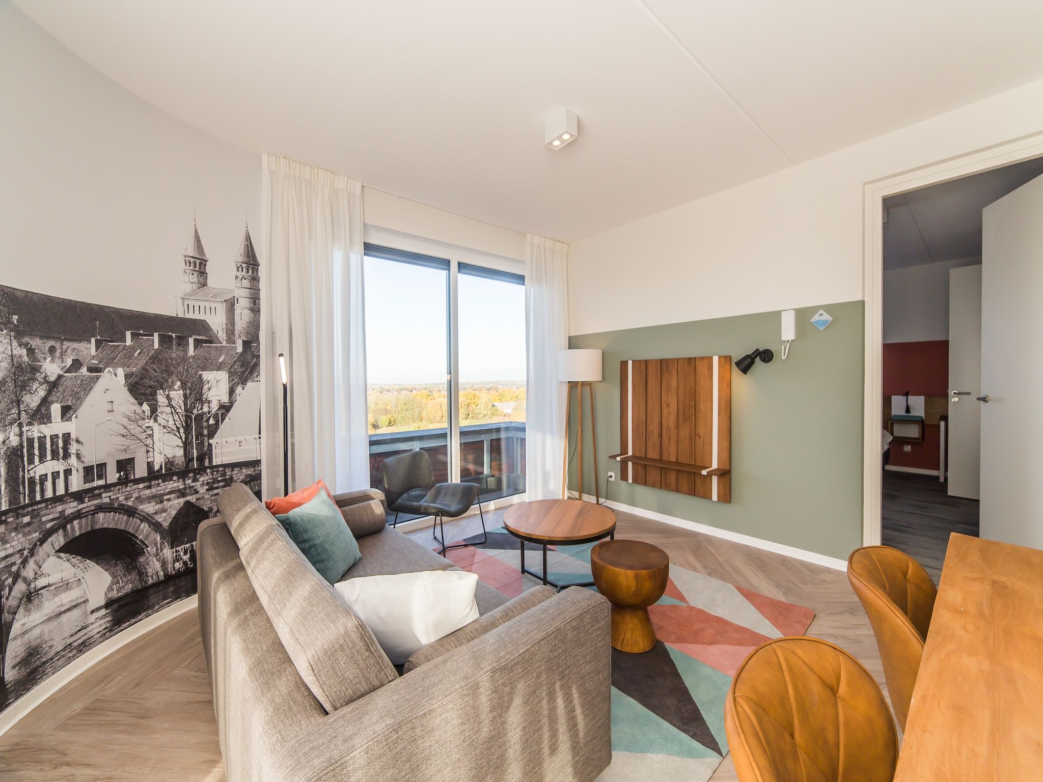 De woonkamer van Resort Maastricht - Prins van Oranje 1 in Maastricht