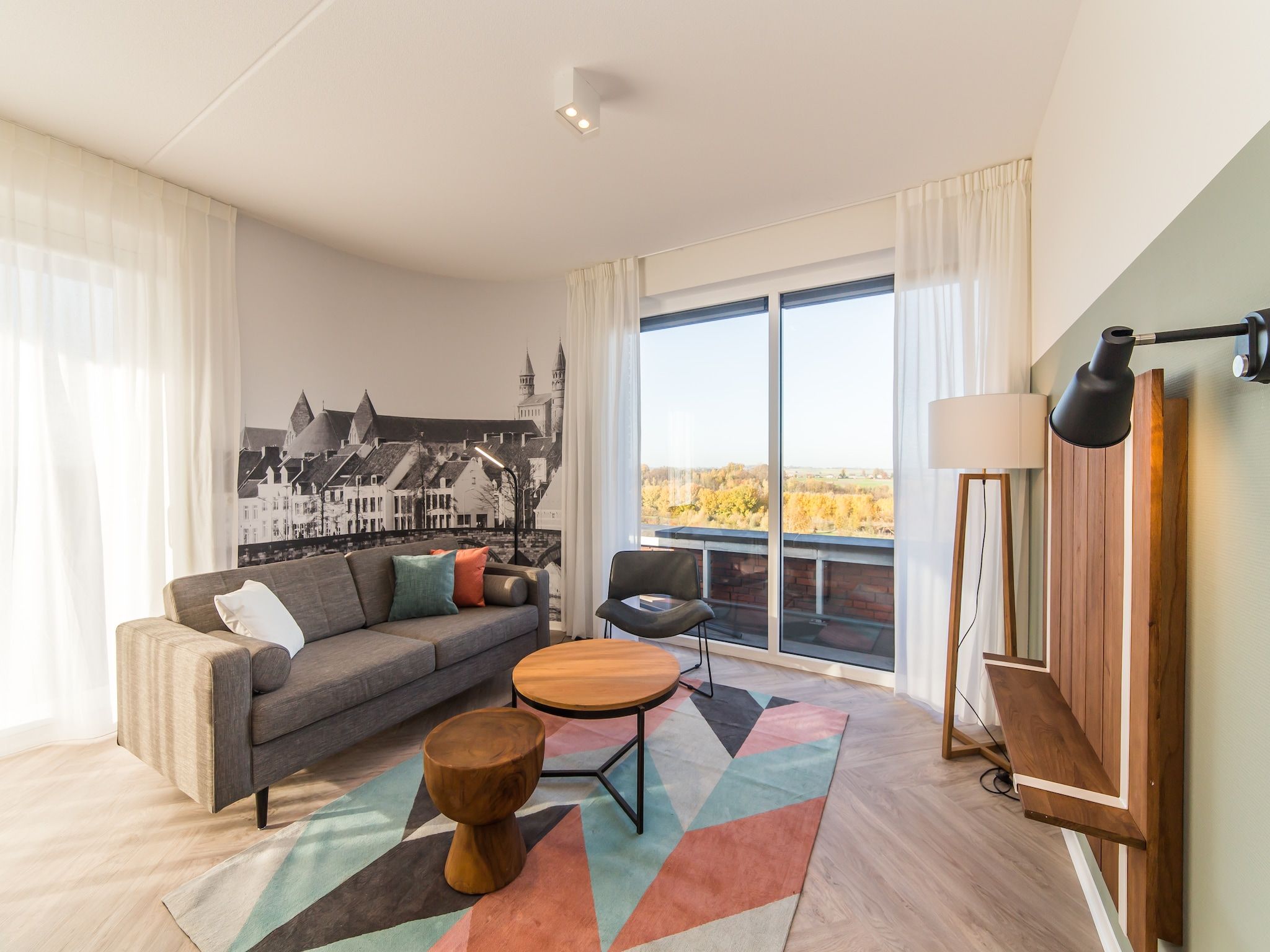 De woonkamer van Resort Maastricht - Prins van Oranje 1 in Maastricht