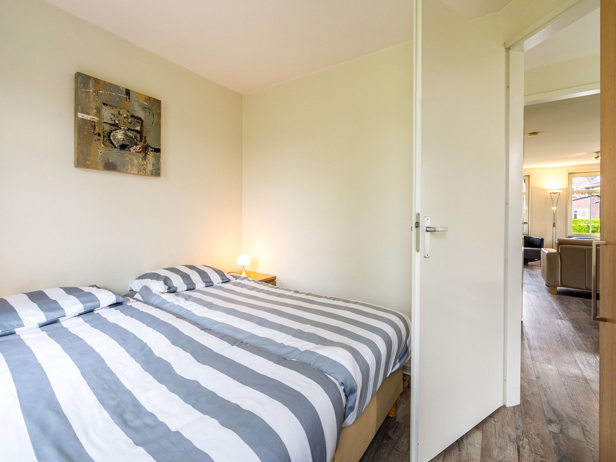 Een slaapkamer van Krokus 18 in Breskens