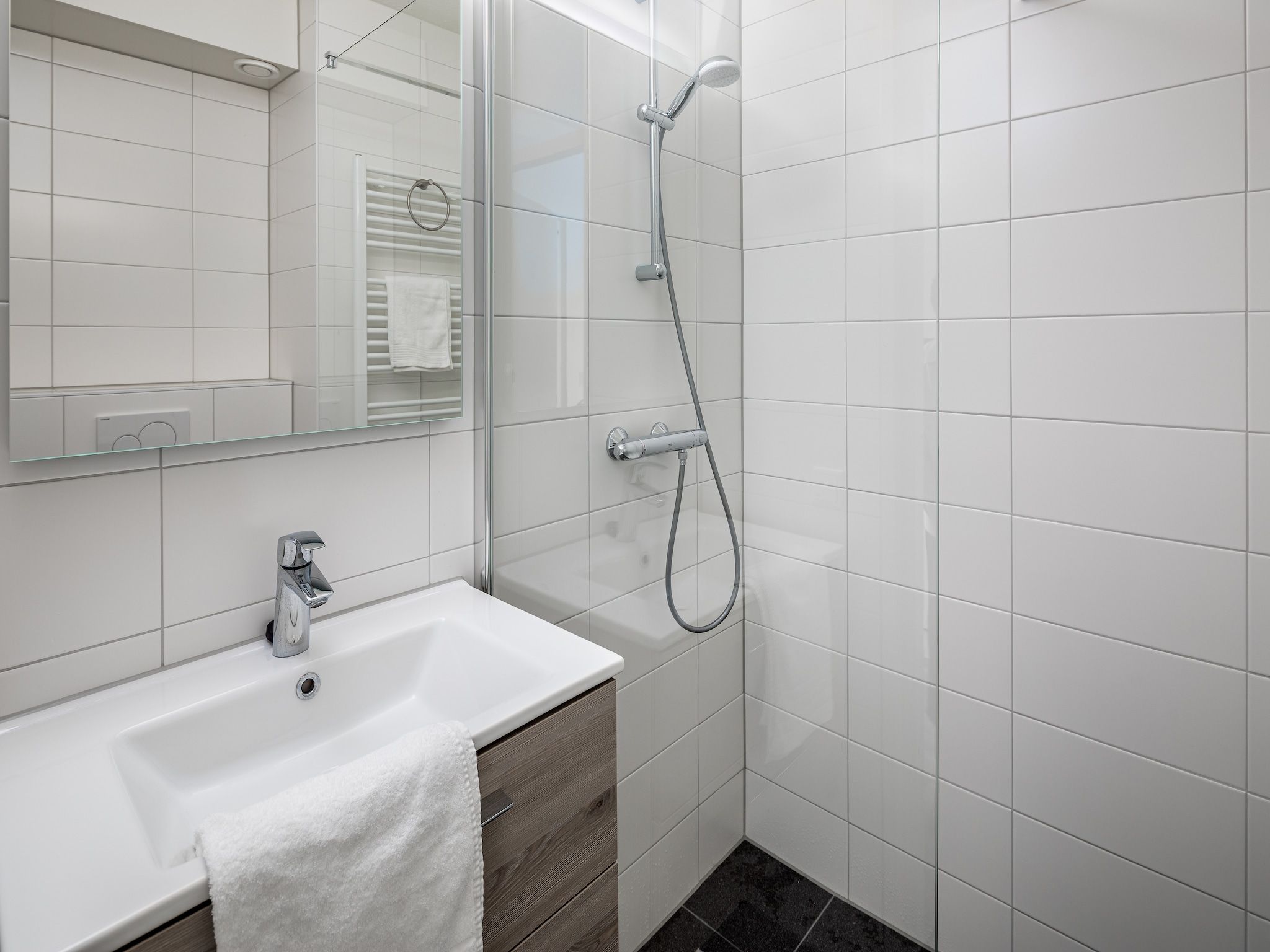 De badkamer van Aquadelta 41 in Bruinisse