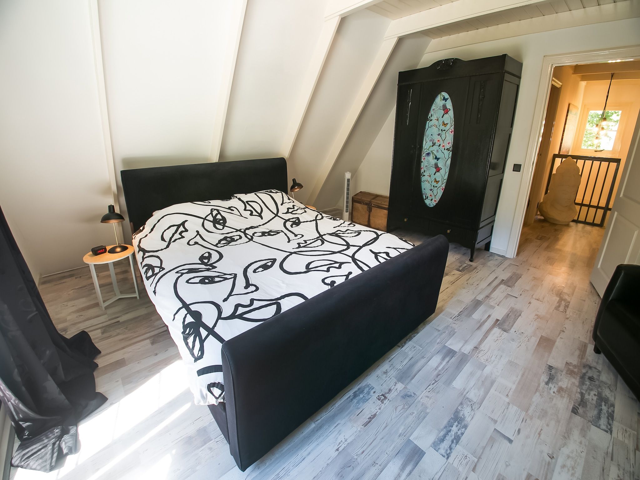 Een slaapkamer van Botterlodge in Wateren
