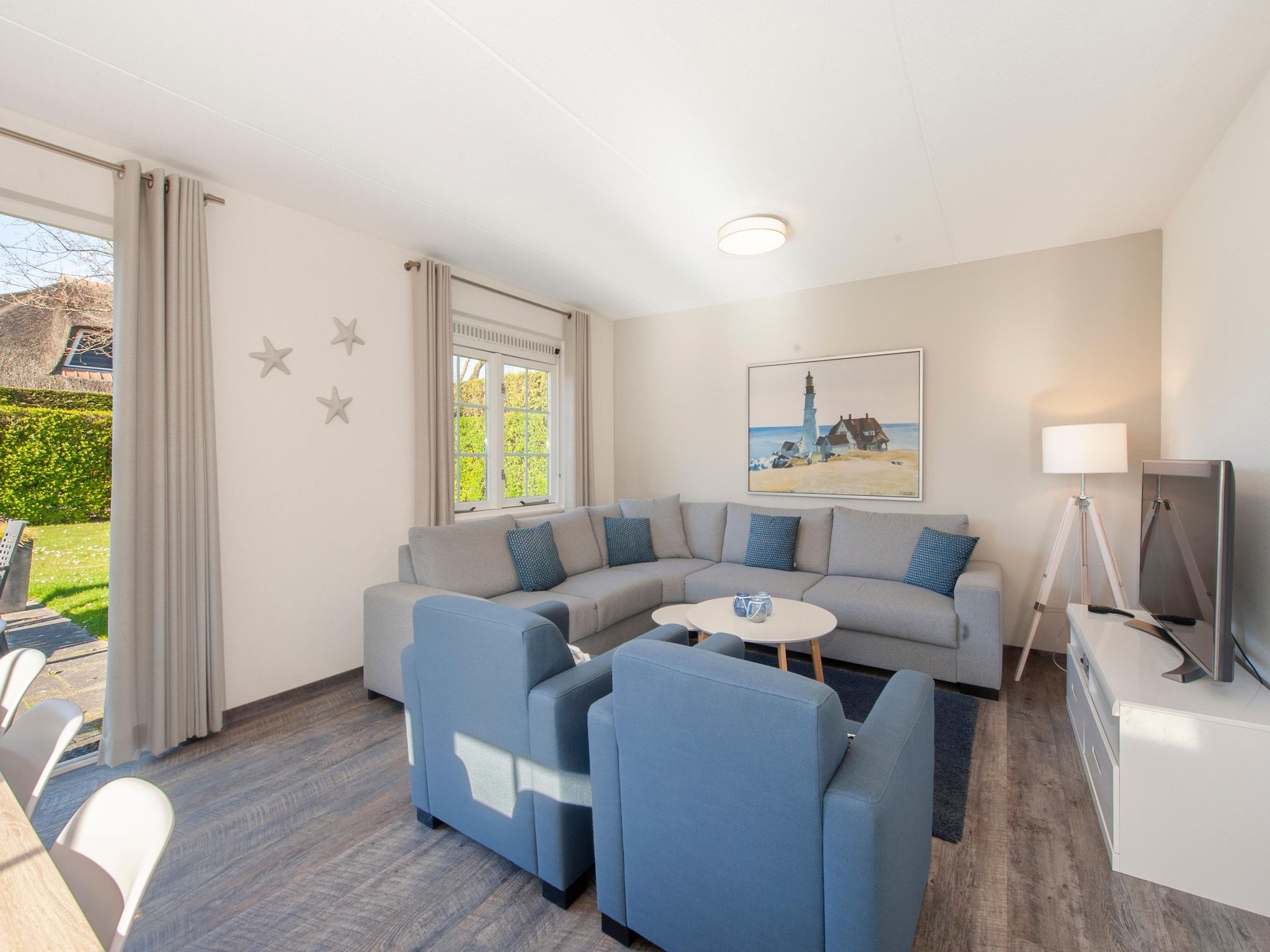 De woonkamer van Noordzee Résidence De Banjaard 16 in Kamperland