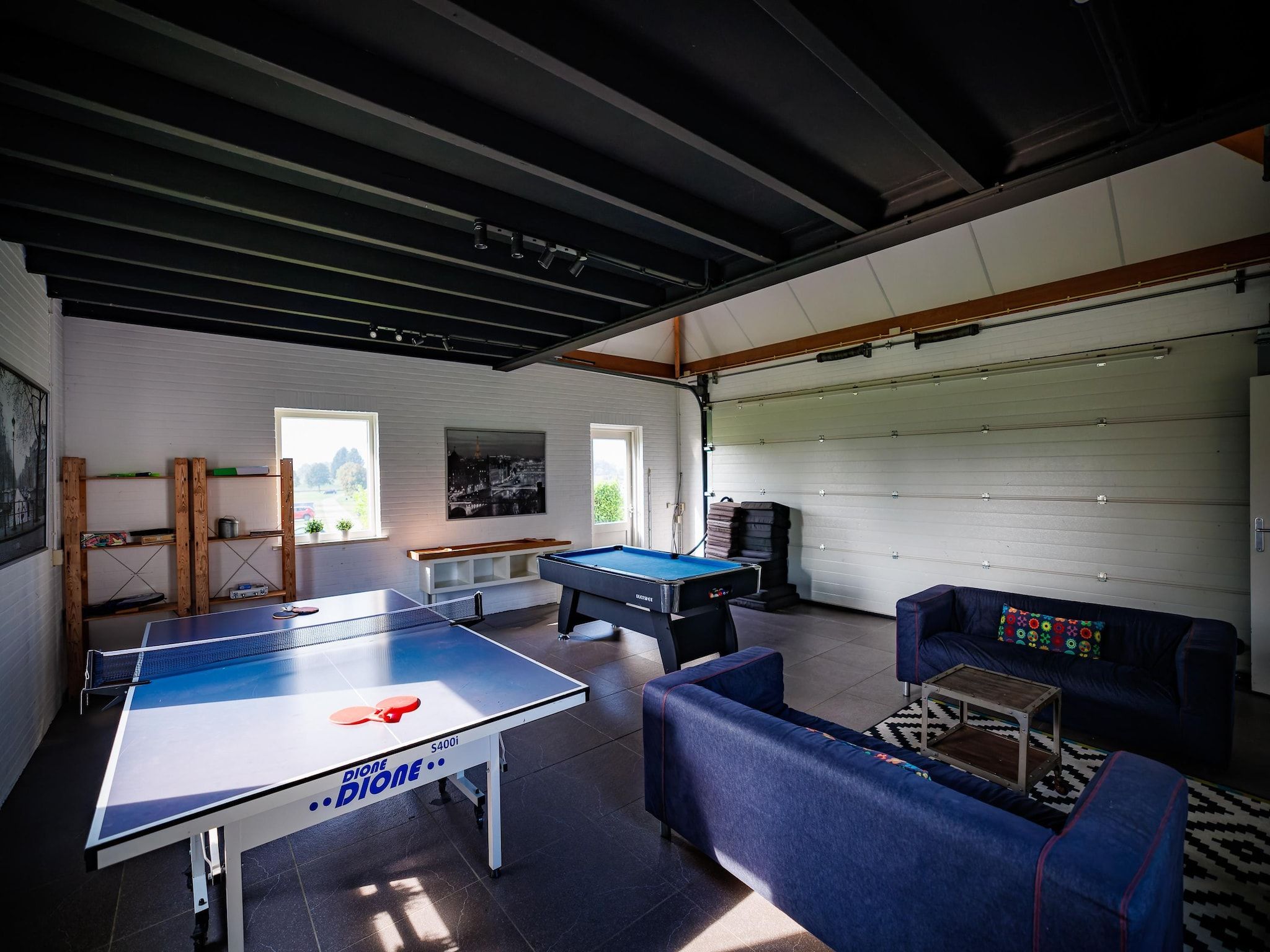 De woonkamer van Vakantiepark Eiland van Maurik 5 in Maurik