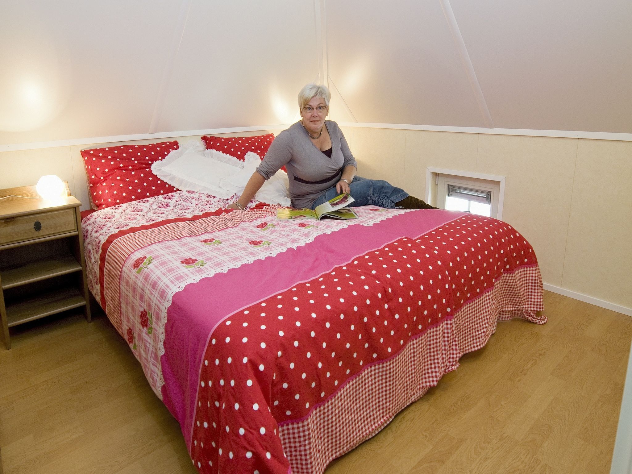 Een slaapkamer van De Grimberghoeve 1 in Notter