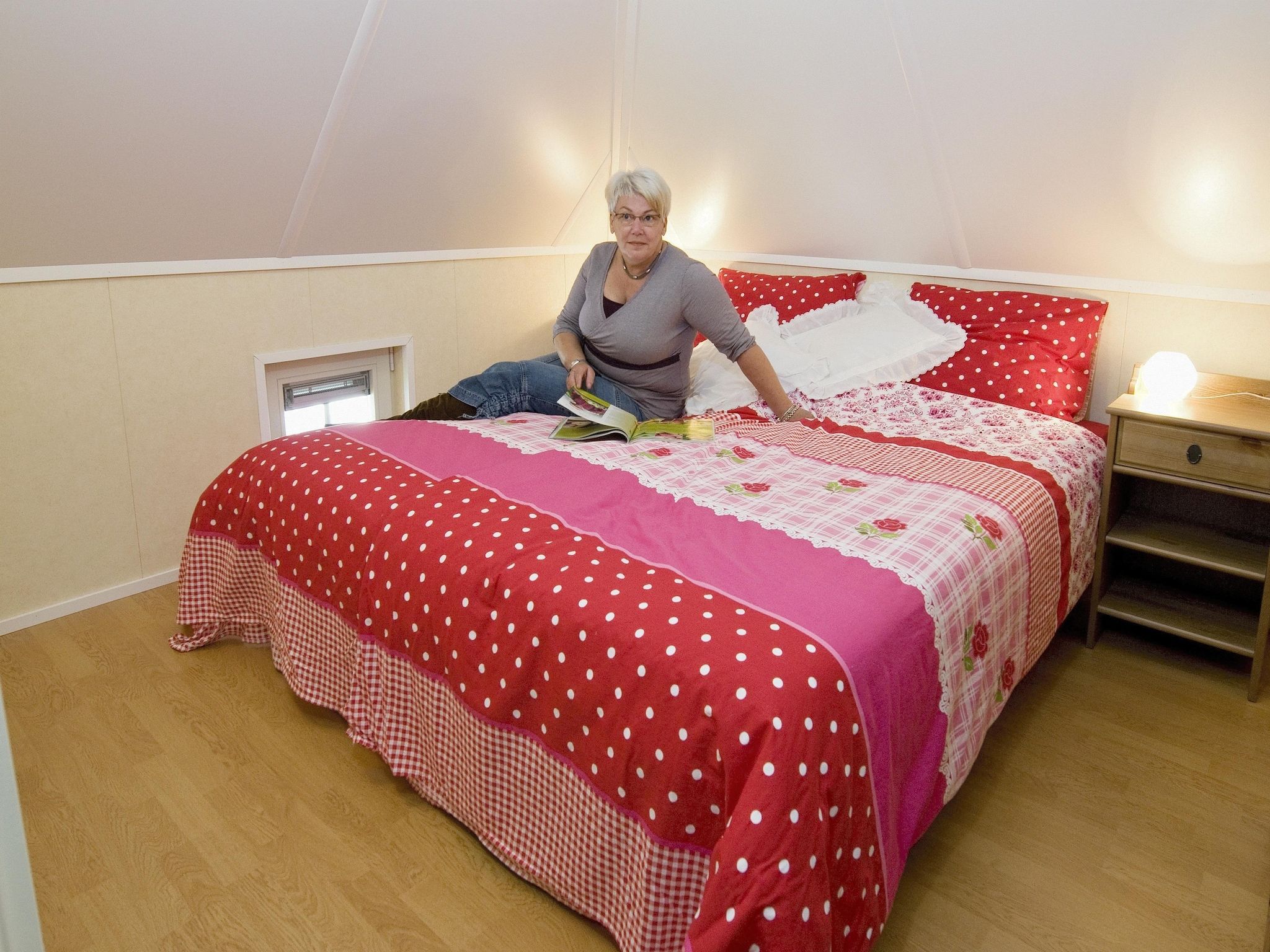 Een slaapkamer van De Grimberghoeve 1 in Notter