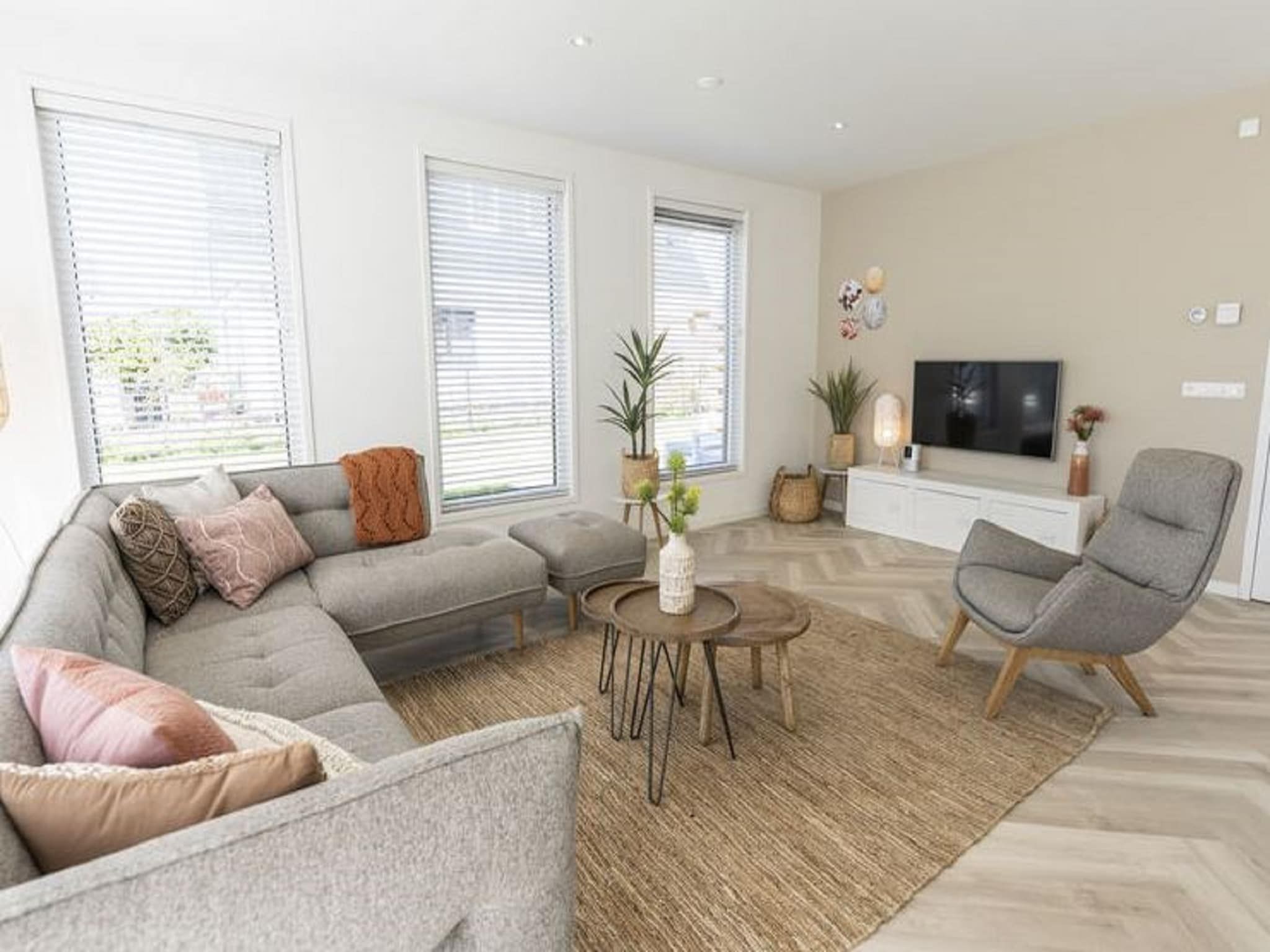 De woonkamer van So What 19 in De Koog Texel