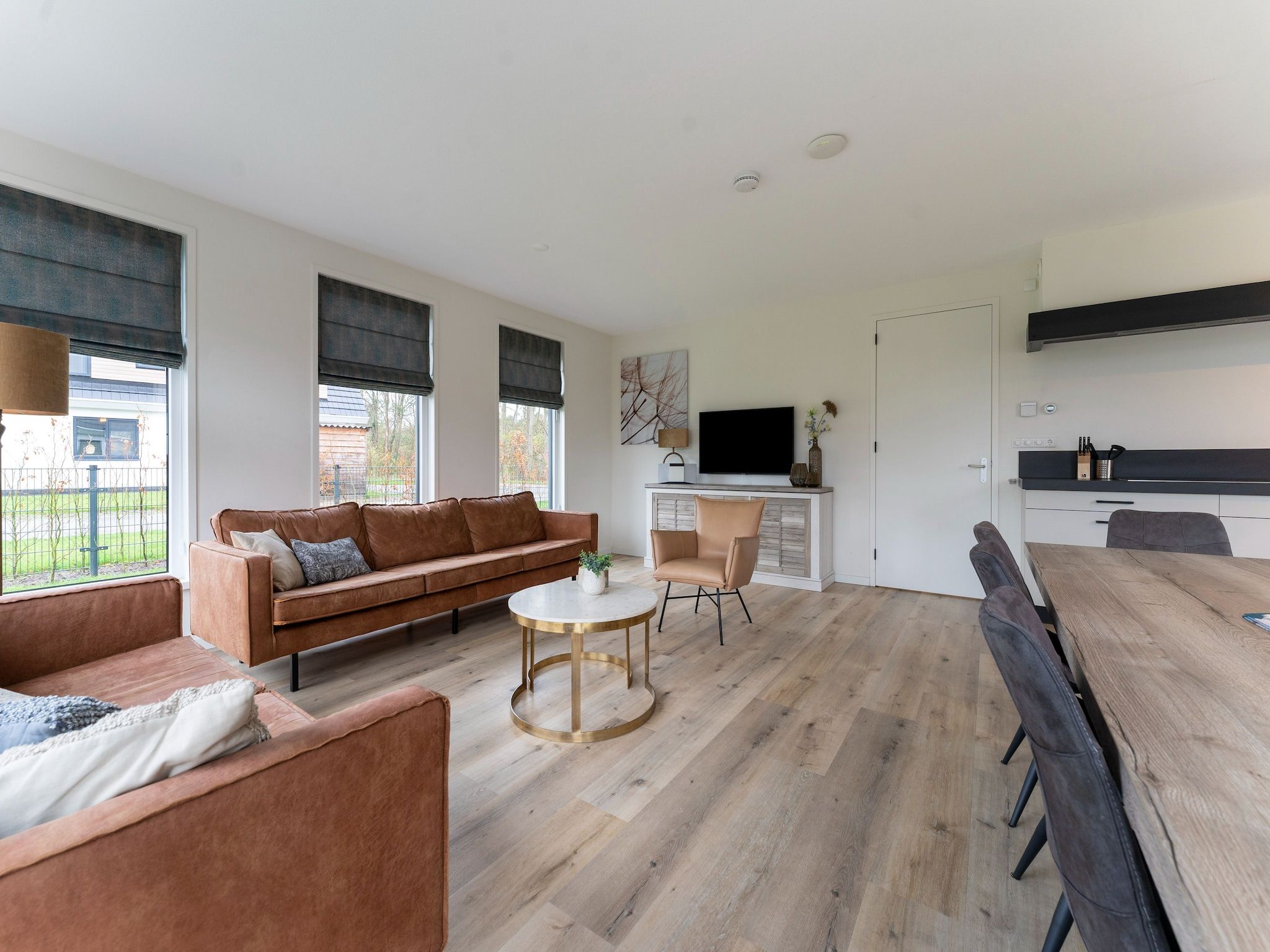 De woonkamer van So What 21 in De Koog Texel