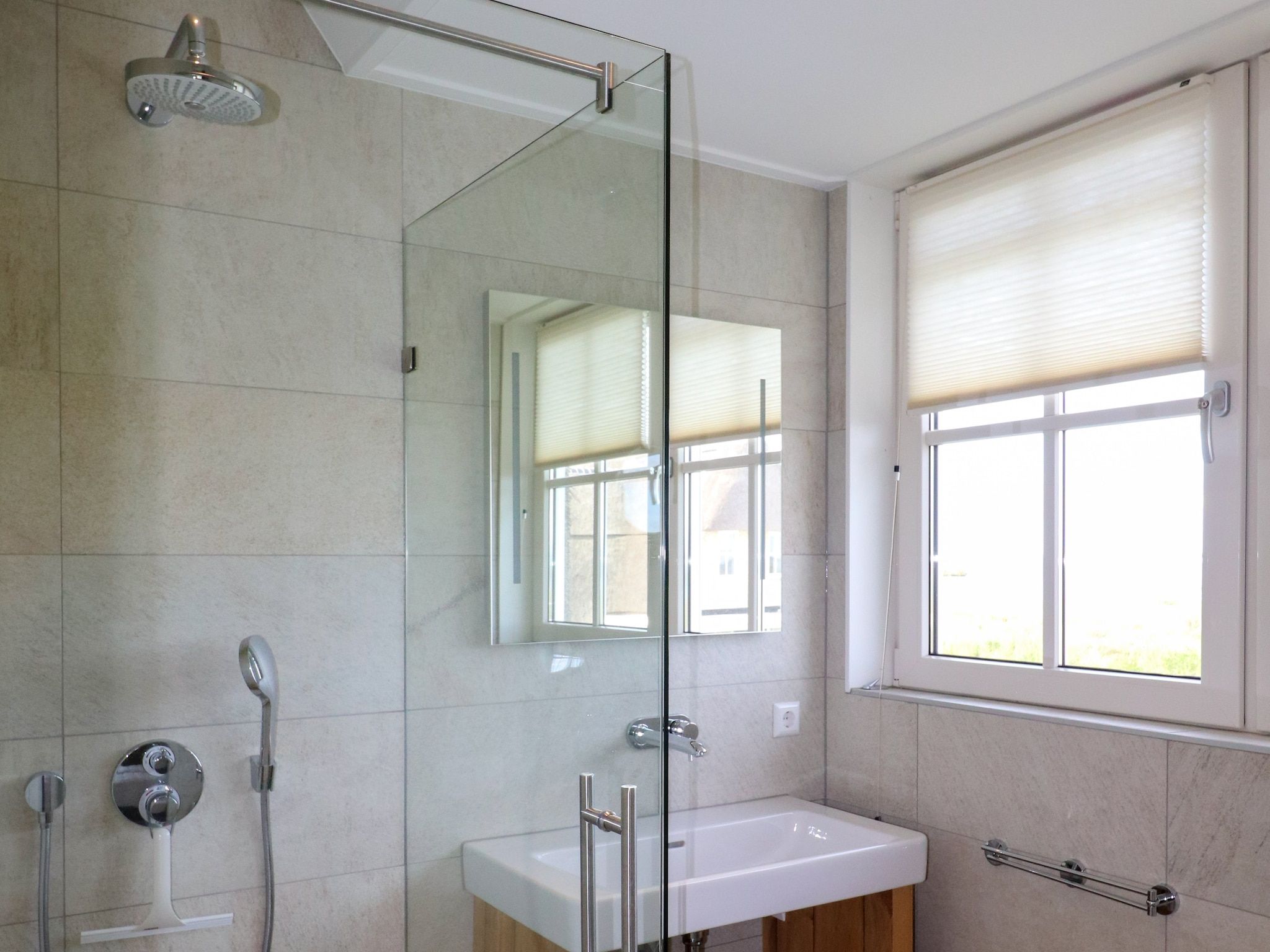 De badkamer van Friese Meren Villa's 12 in Delfstrahuizen