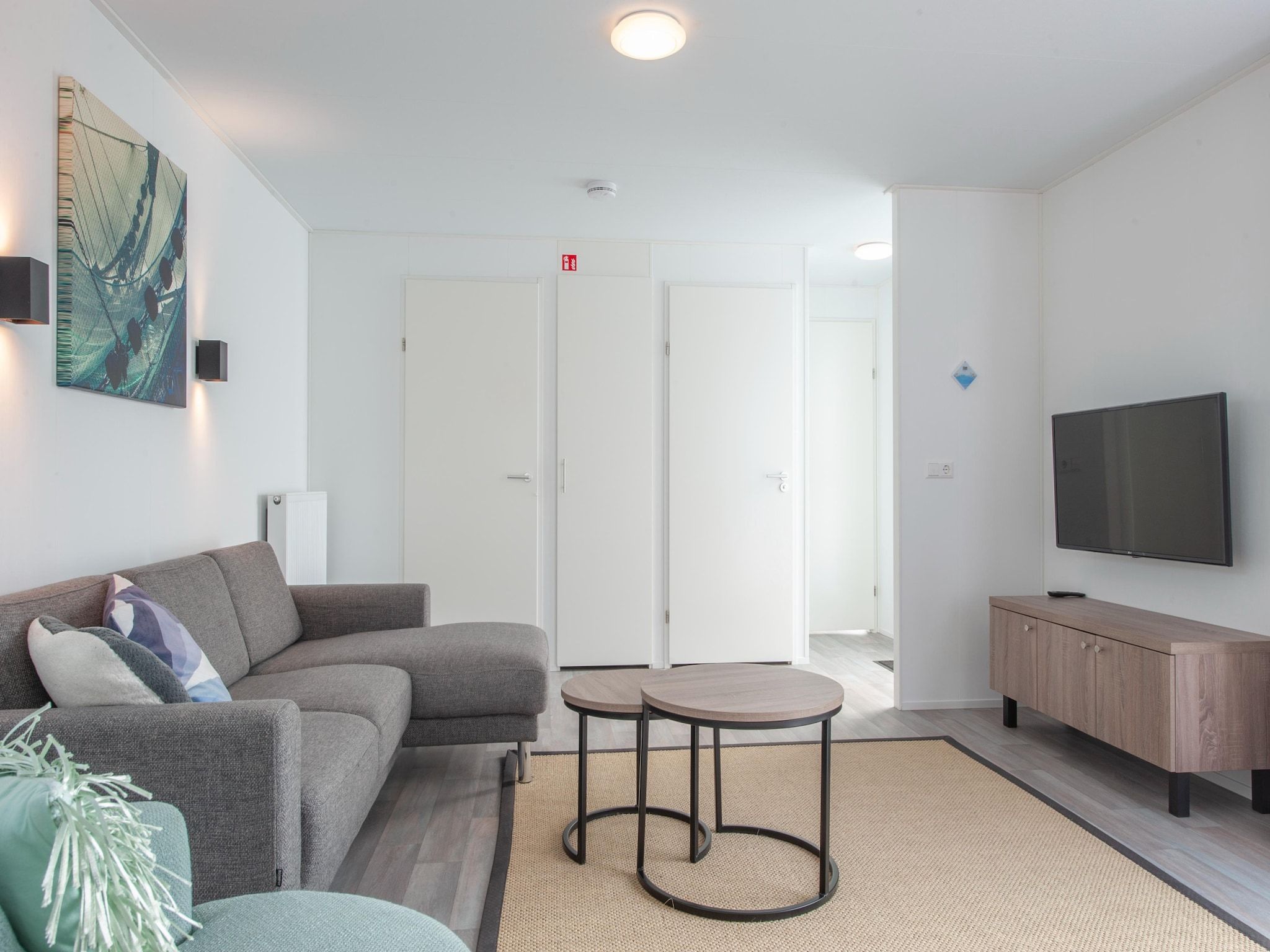 De woonkamer van Beach Resort Nieuwvliet-Bad 12 in Nieuwvliet-Bad