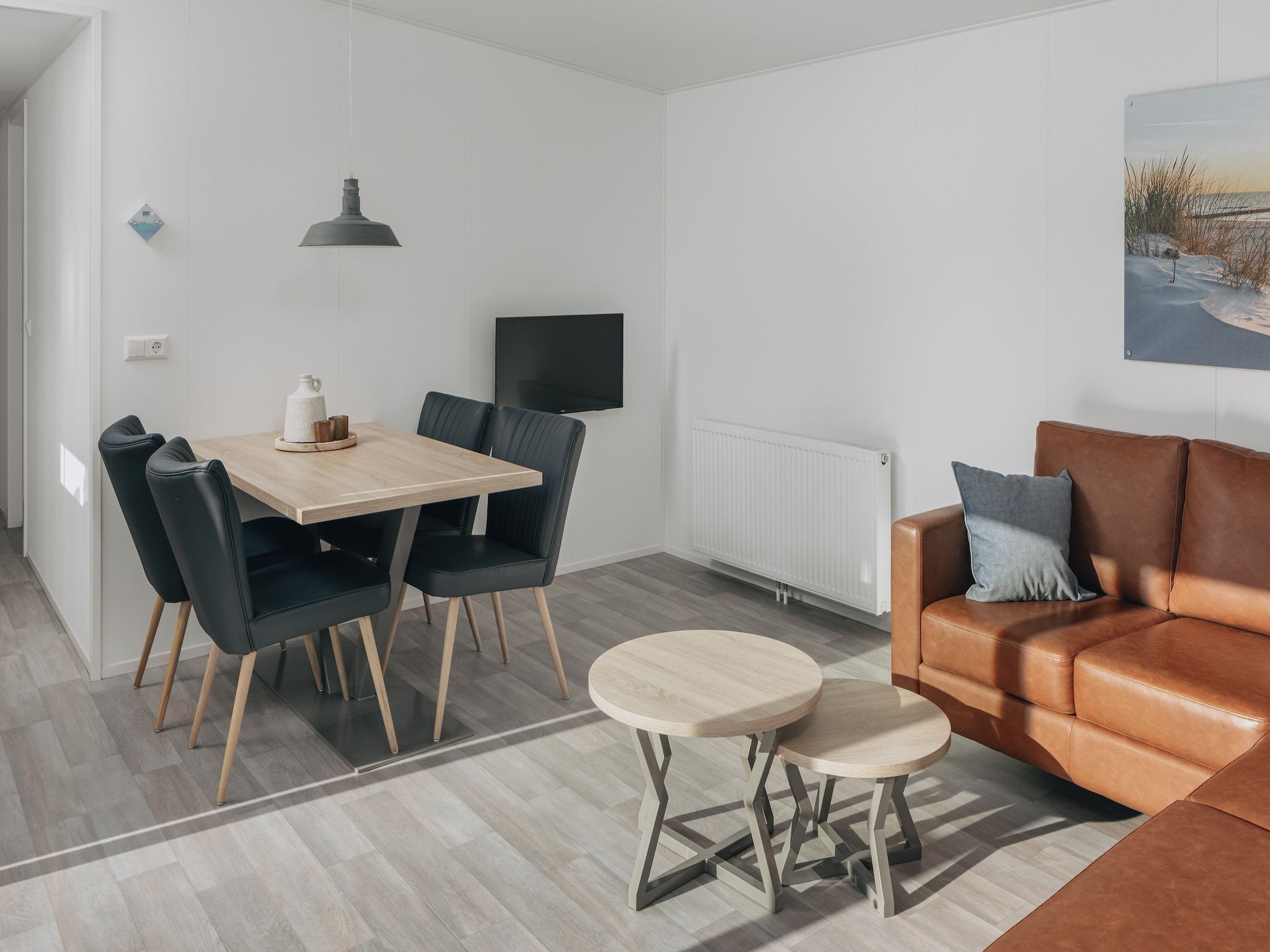 De woonkamer van Vakantiepark Hof Domburg 20 in Domburg