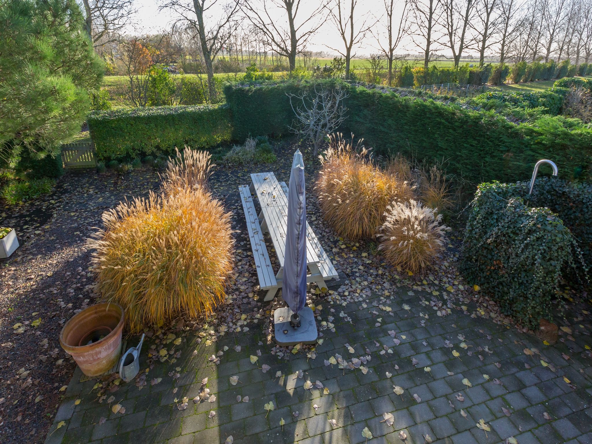 Het terras van Ostrea 146 in Kamperland