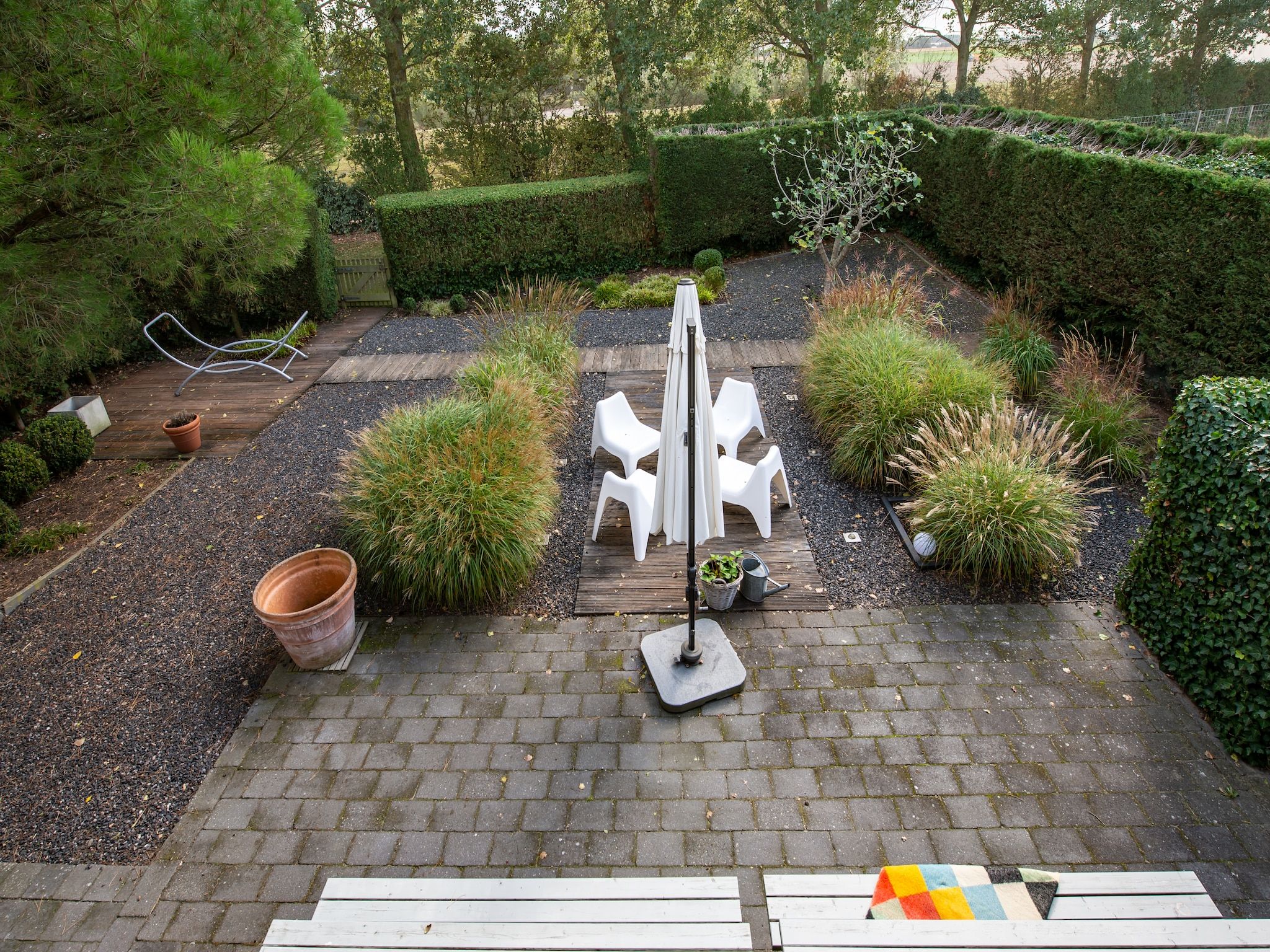 Het terras van Ostrea 146 in Kamperland