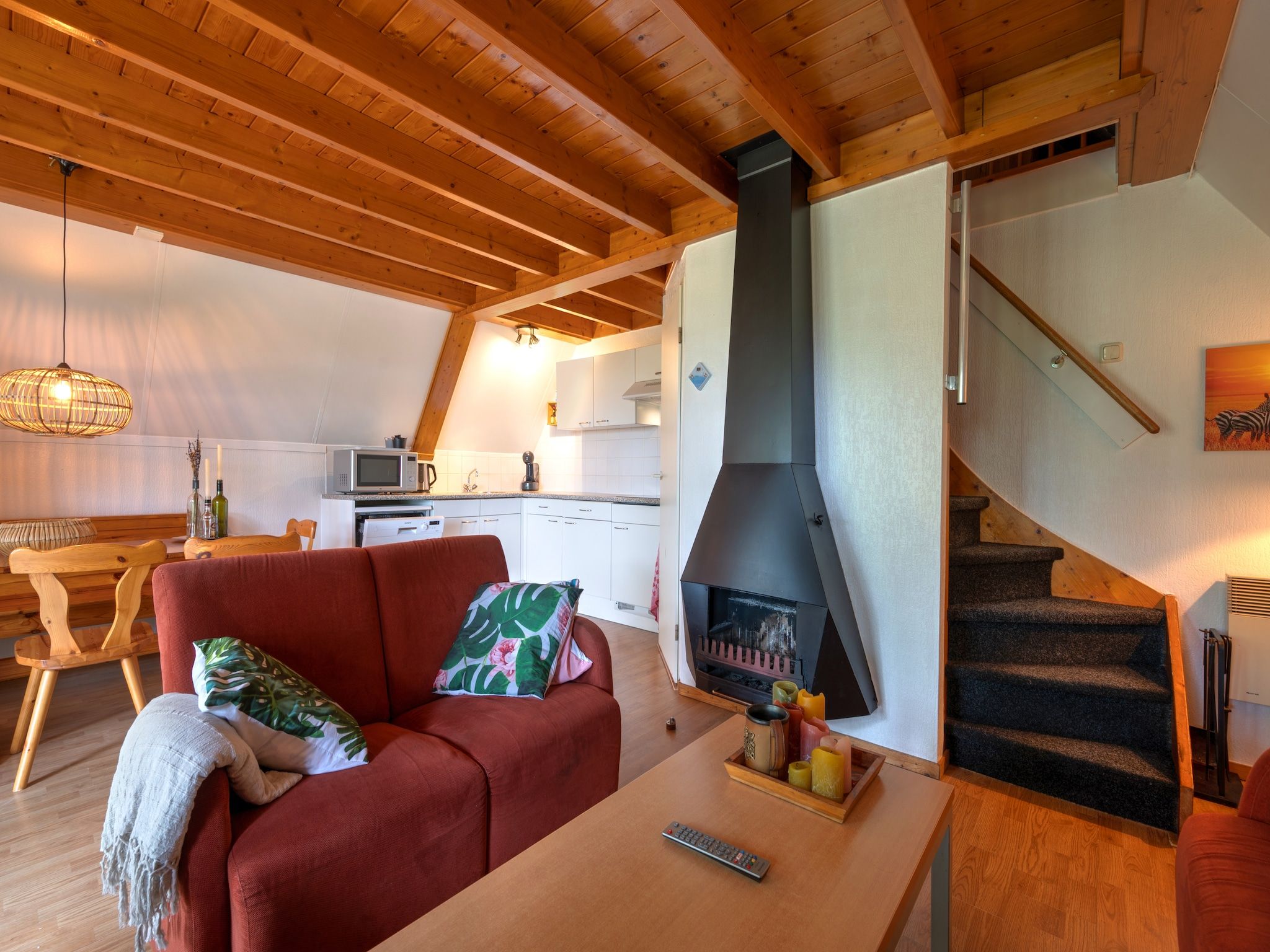 De woonkamer van Boslaan 1 in Gramsbergen