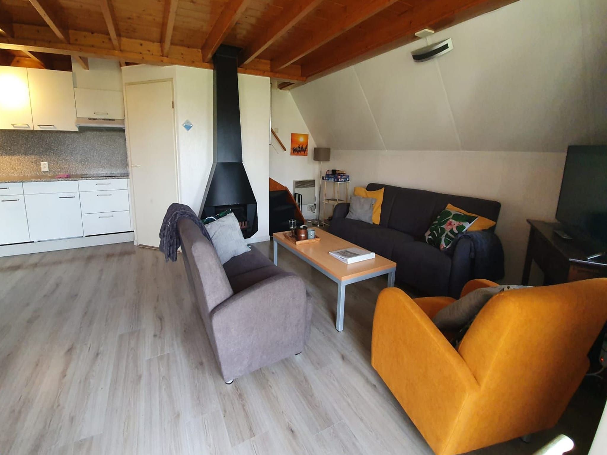 De woonkamer van Boslaan 1 in Gramsbergen