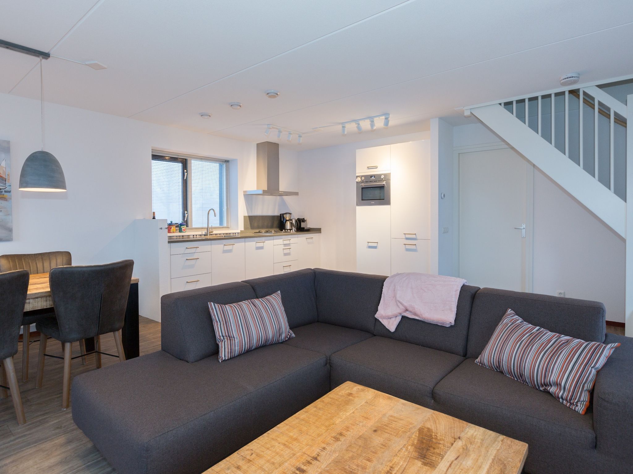 De woonkamer van Waterpark Langelille 2 in Langelille