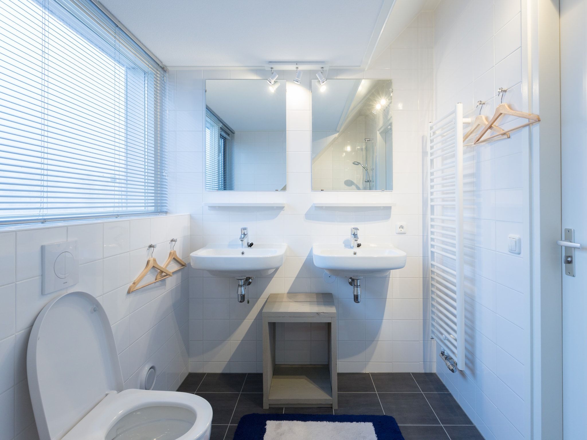 De badkamer van Waterpark Langelille 2 in Langelille