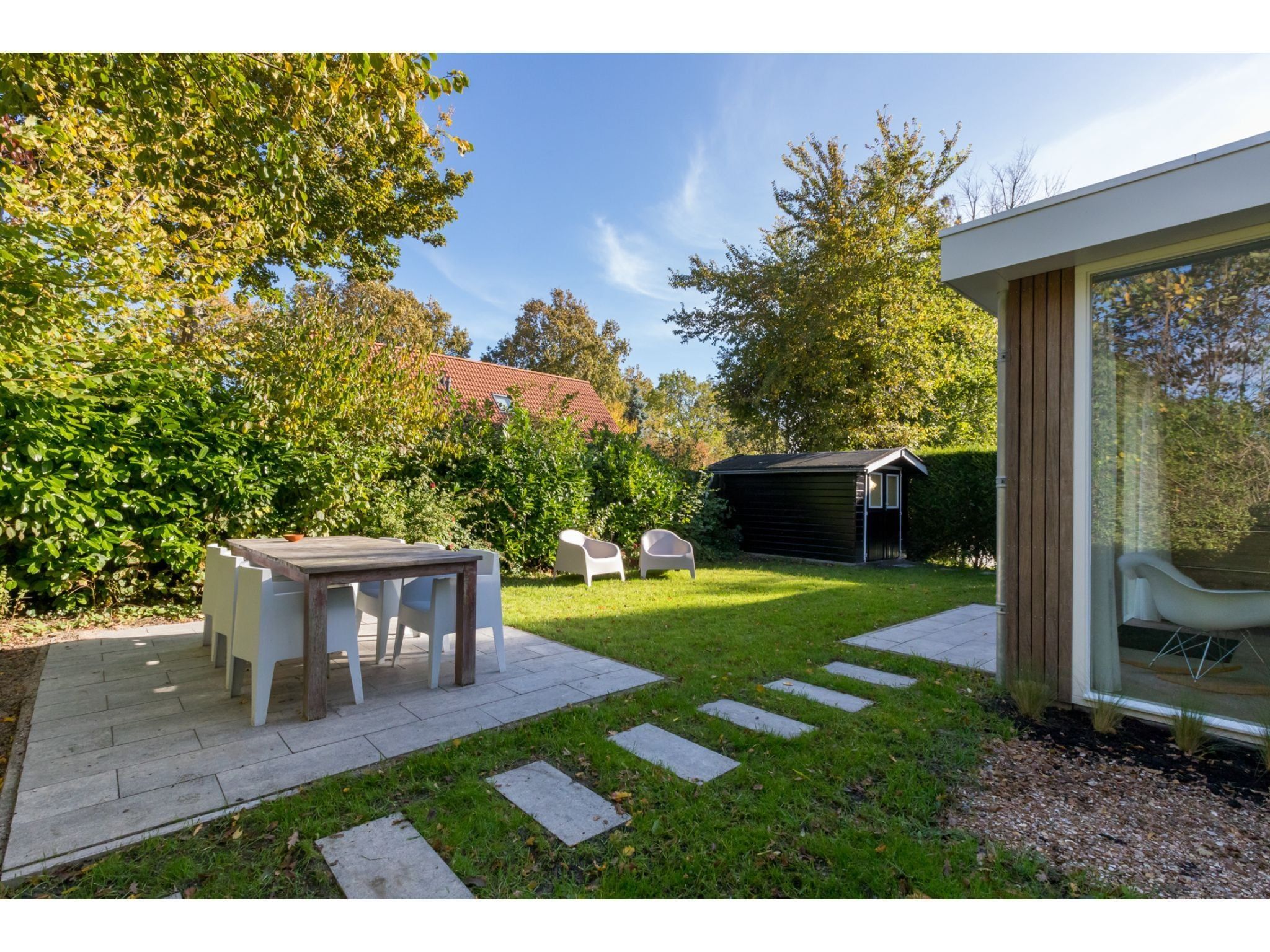 Het terras van Oosterpark 76 - Oostkapelle in Oostkapelle