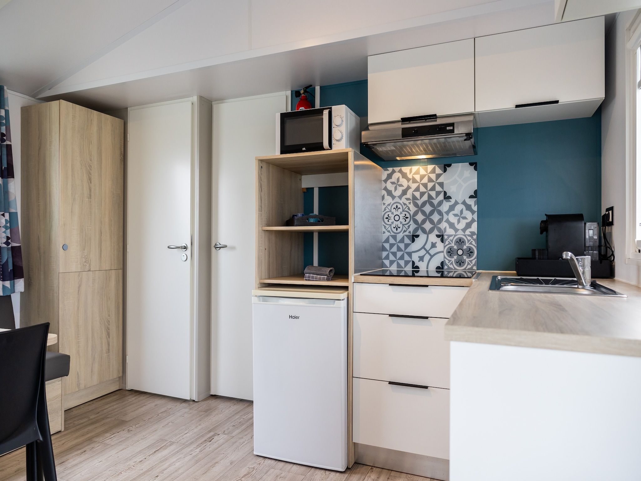 De keuken van Chalet Grytsje in De Veenhoop