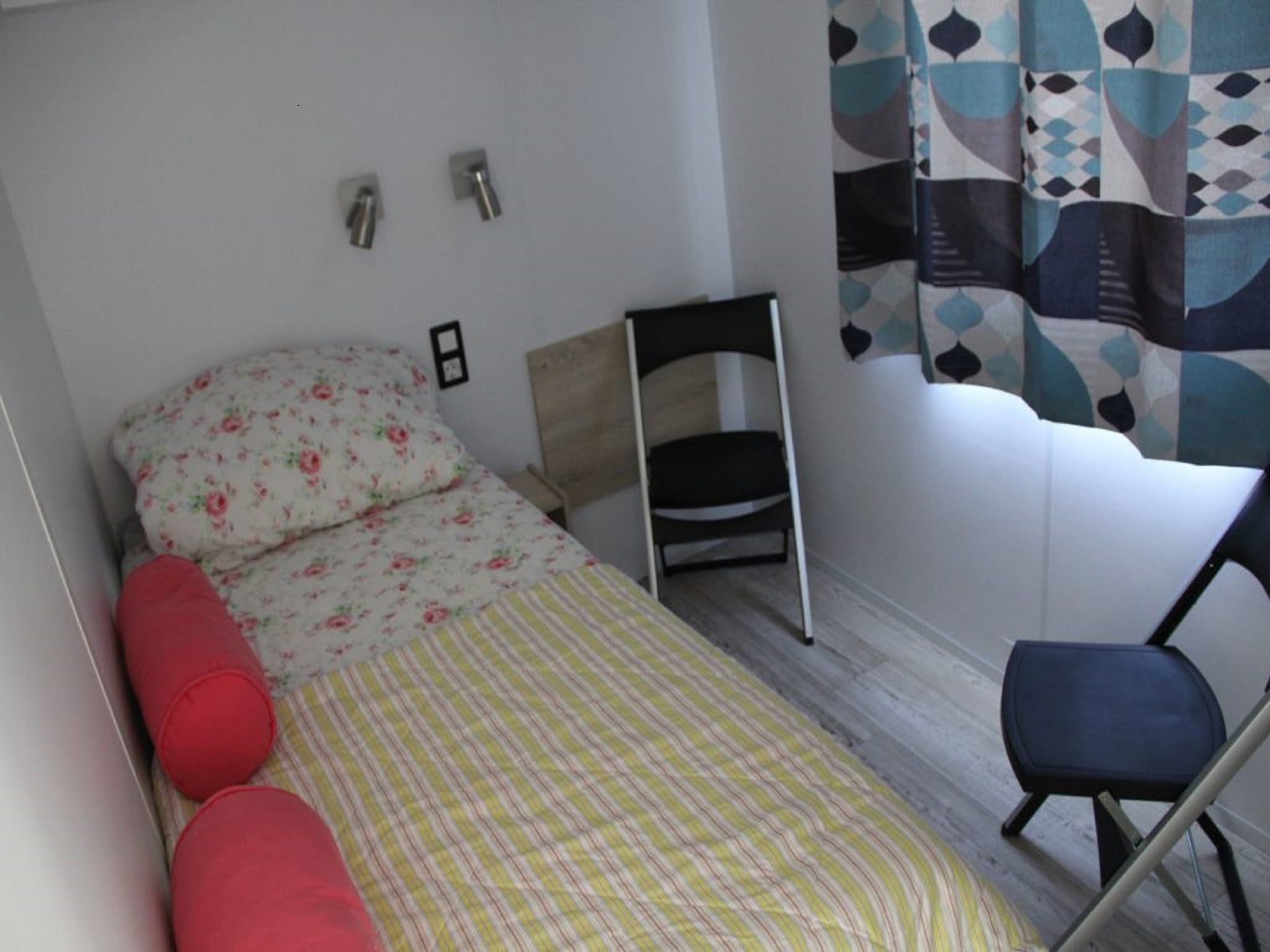 Een slaapkamer van Chalet Jildau in De Veenhoop