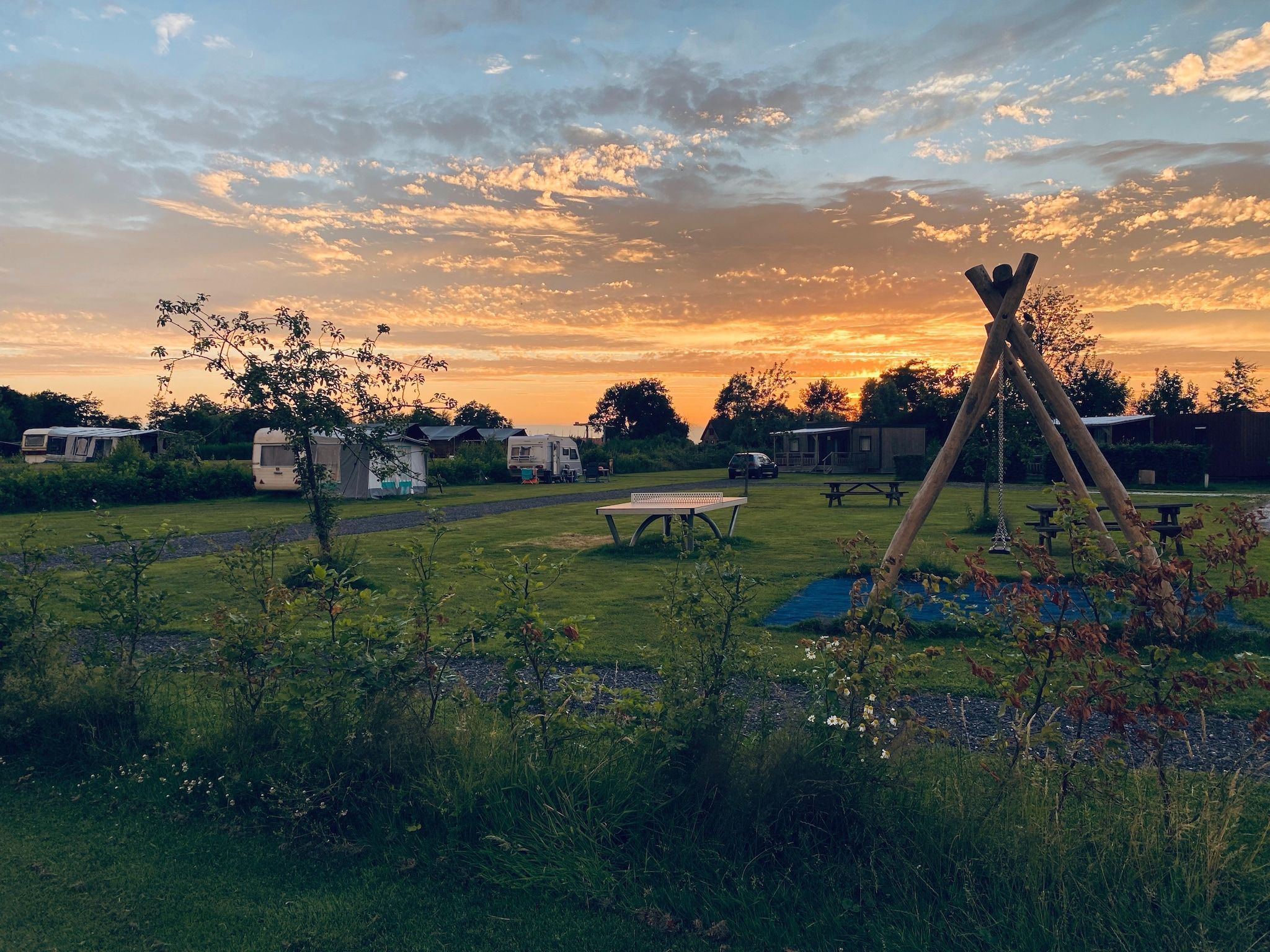 Parkfaciliteiten bij Chalet Jildau in De Veenhoop