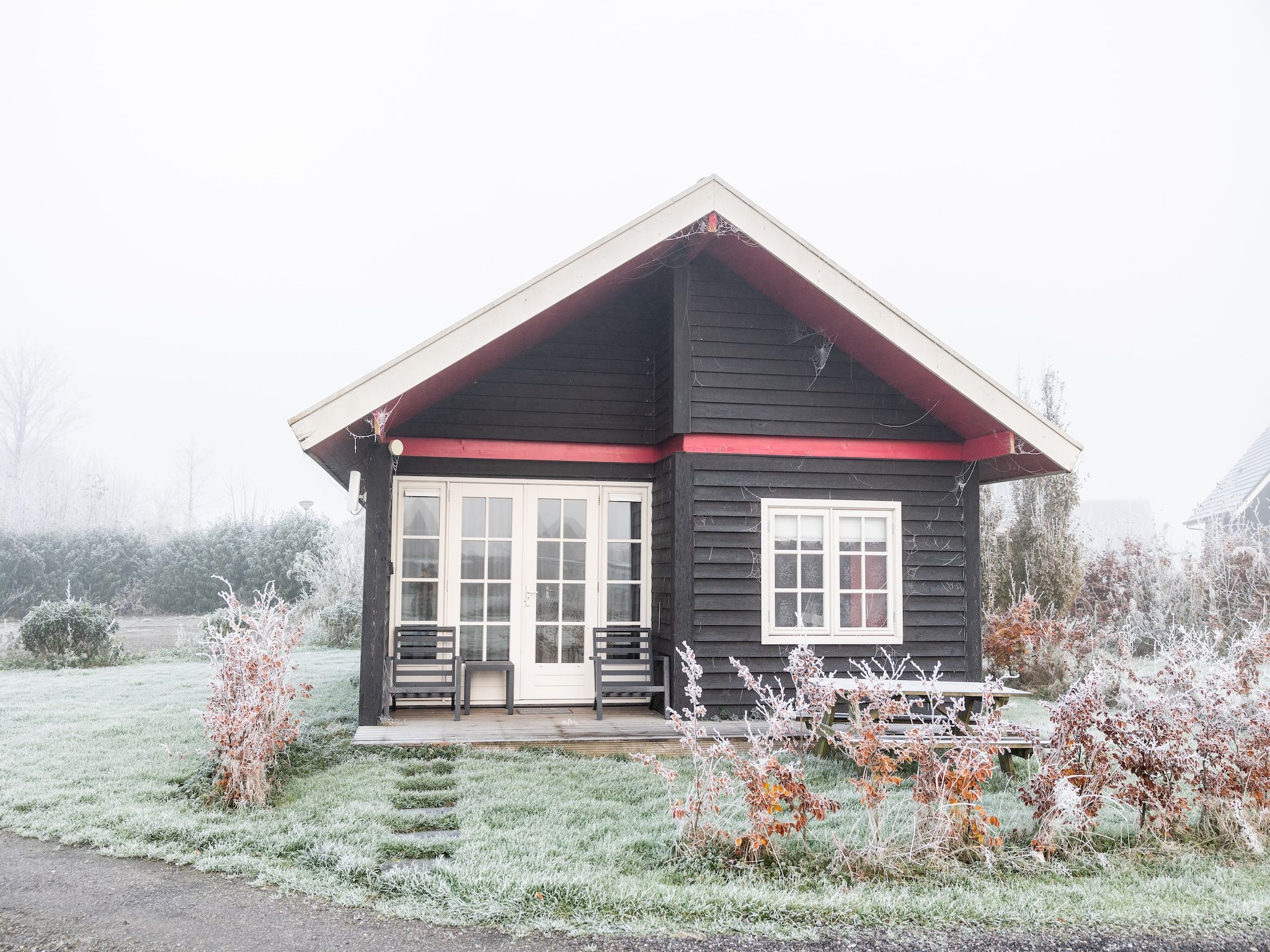 De buitenkant van Chalet Famke in De Veenhoop