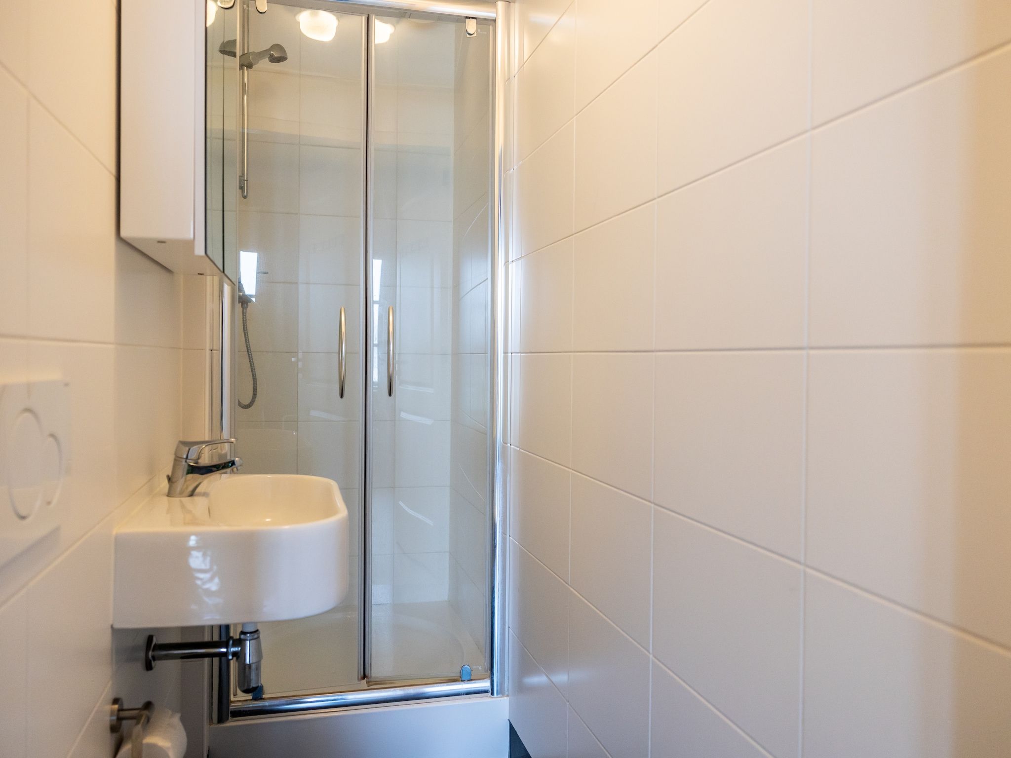 De badkamer van Chalet Famke in De Veenhoop