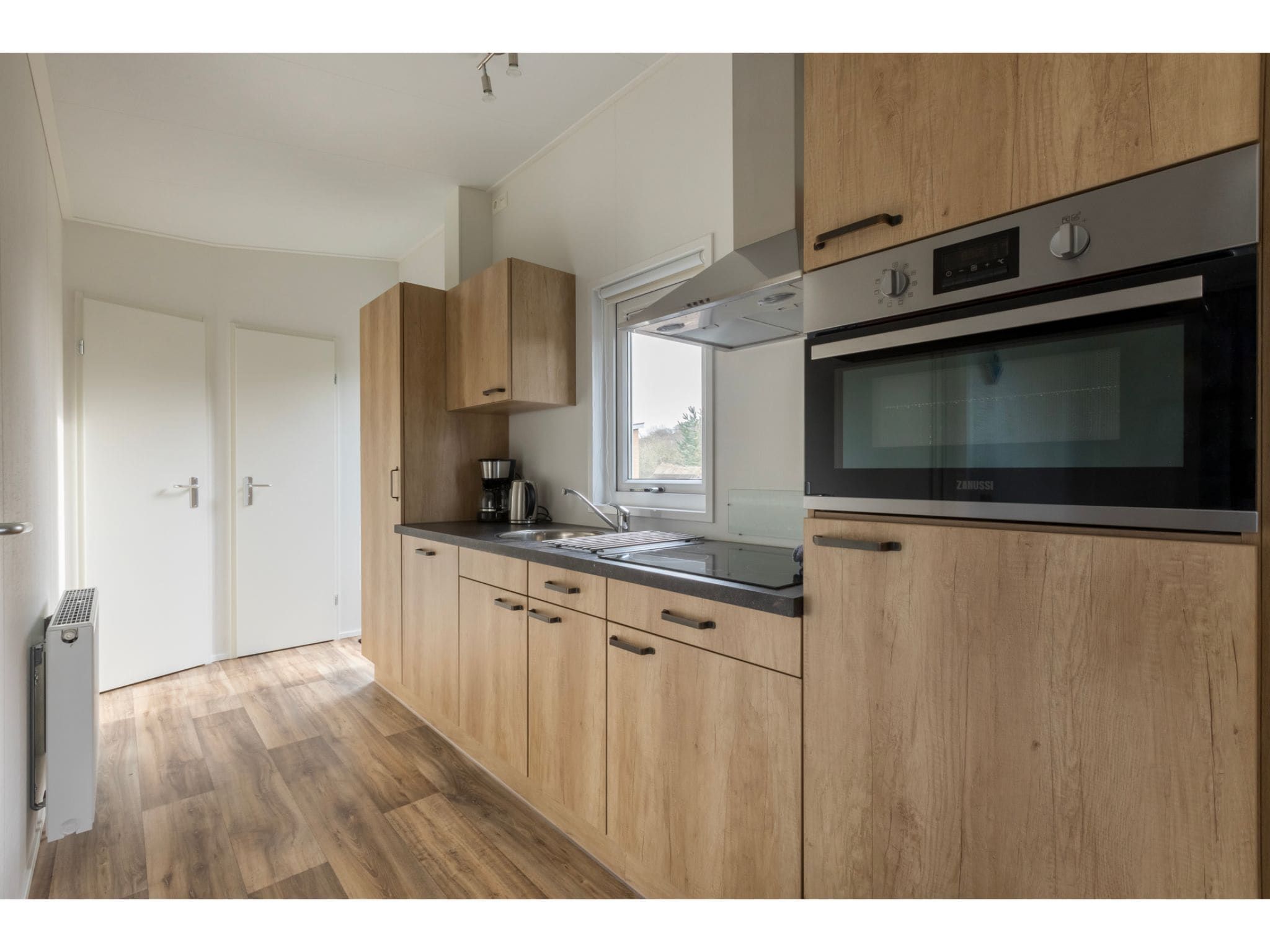 De keuken van Fort den Haak - Chalet 1 tm 15  hond in Vrouwenpolder