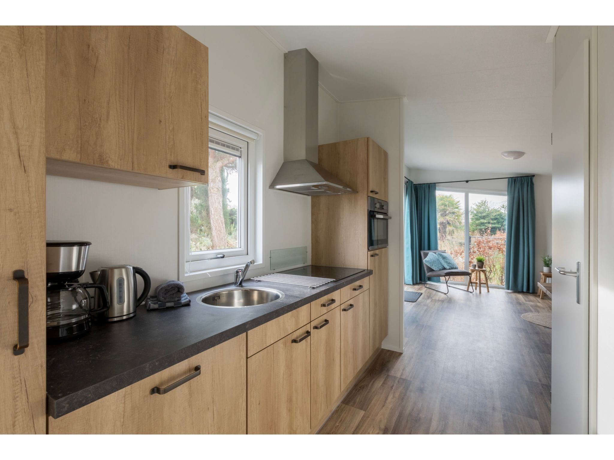 De keuken van Fort den Haak - Chalet 1 t/m 10 huisdiervrij in Vrouwenpolder