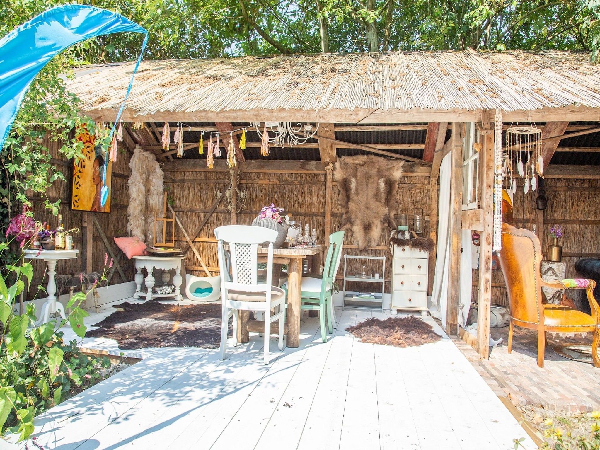 De buitenkant van Vakantiehuis 'Het Atelier' in Sleen