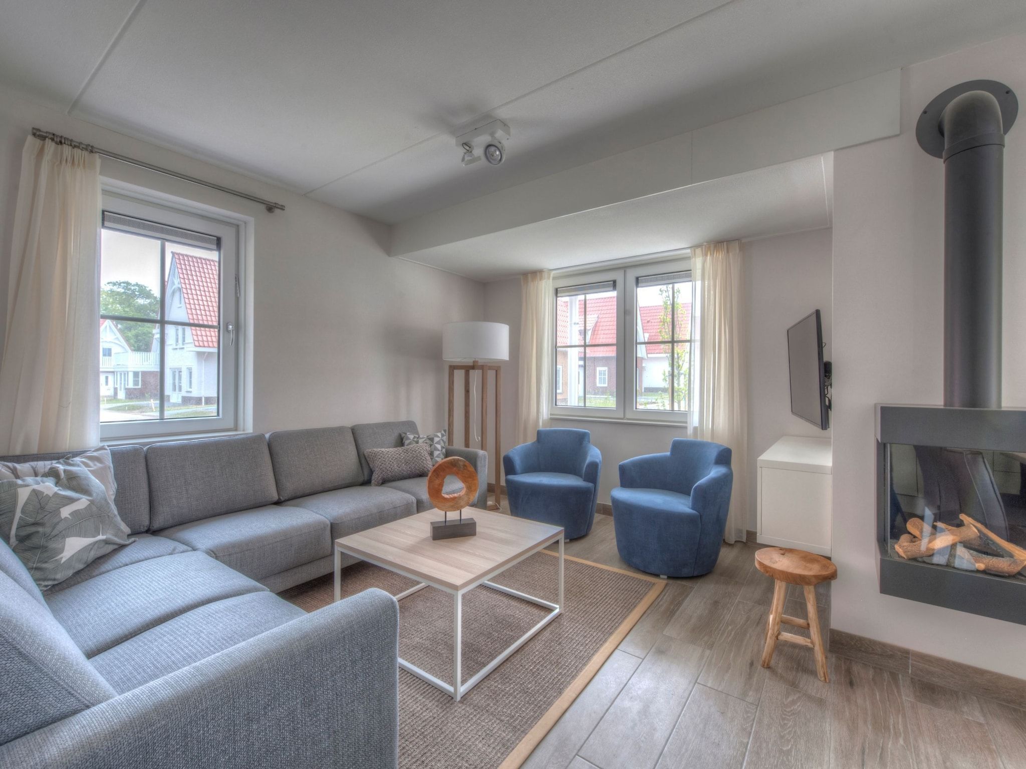 De woonkamer van Noordzee Résidence Dishoek 14 in Kamperland