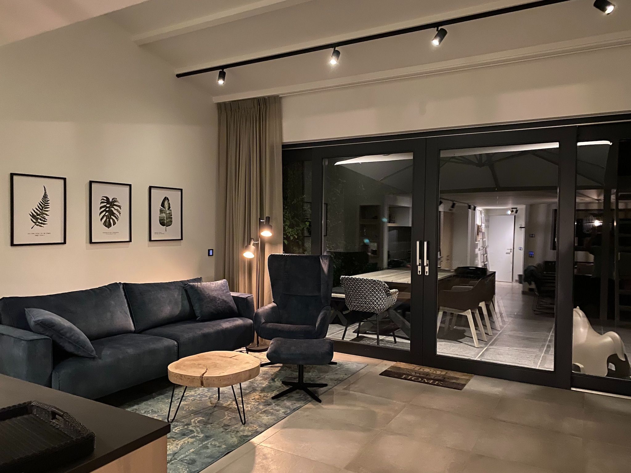 De woonkamer van Lepelblad 44 in Nieuwvlietbad