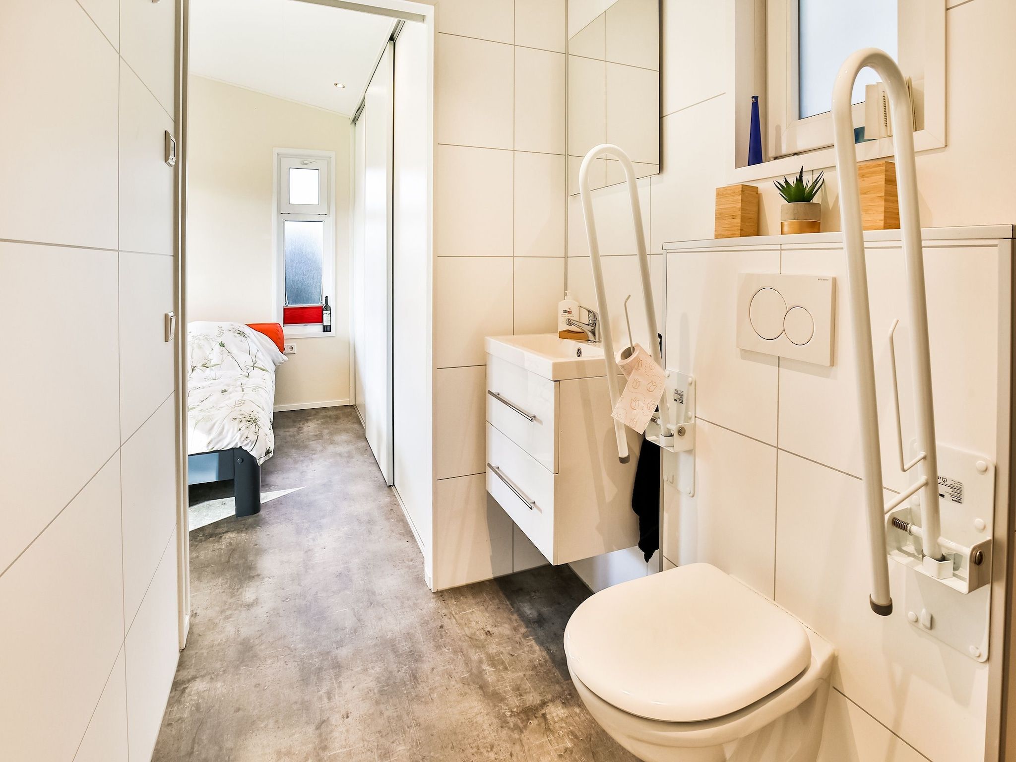 De badkamer van Het Eikeltje in Tripscompagnie